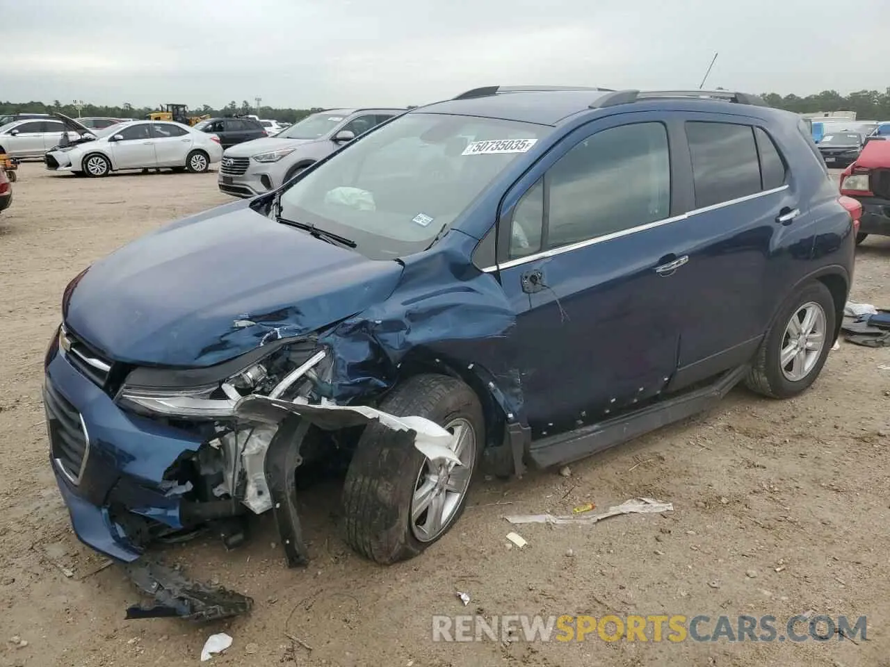 1 Photograph of a damaged car 3GNCJPSB7KL311889 CHEVROLET TRAX 2019