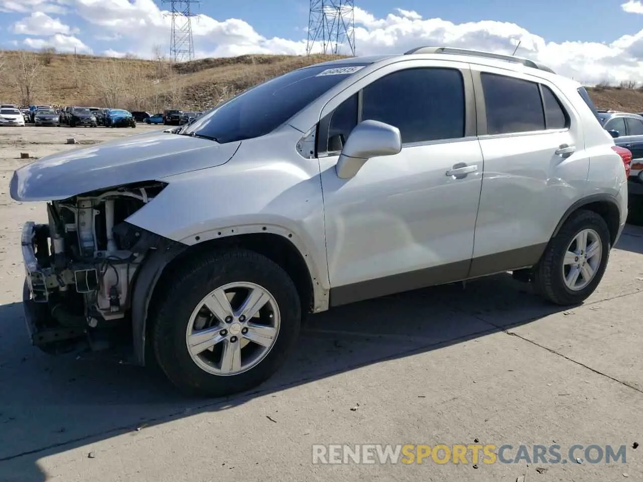 1 Photograph of a damaged car 3GNCJPSB7KL371350 CHEVROLET TRAX 2019