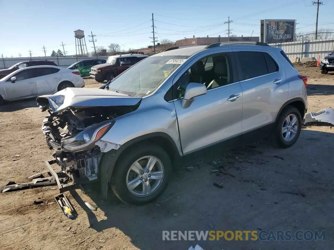 1 Photograph of a damaged car KL7CJLSB1KB828282 CHEVROLET TRAX 2019