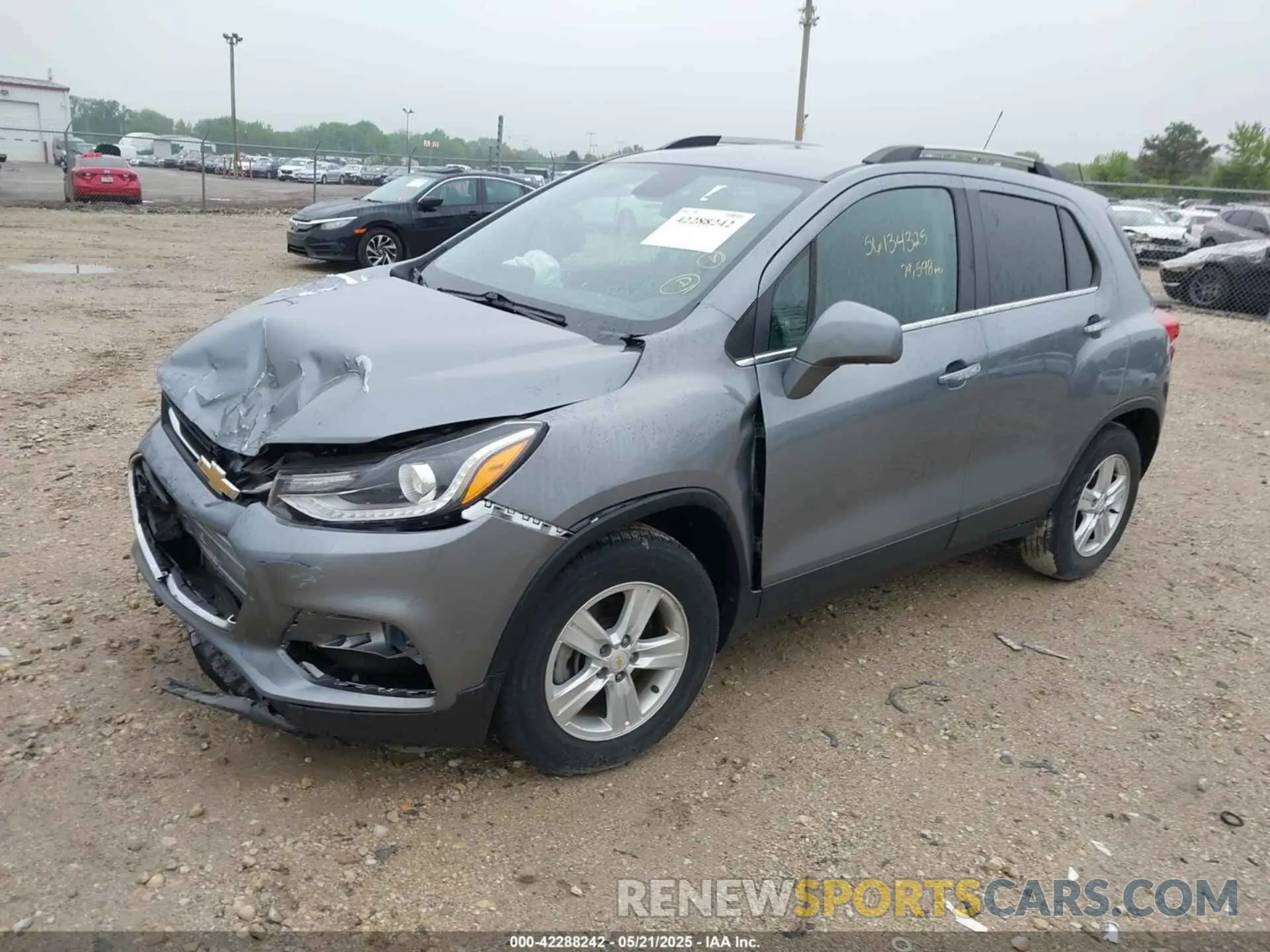 2 Photograph of a damaged car KL7CJLSB1KB877160 CHEVROLET TRAX 2019