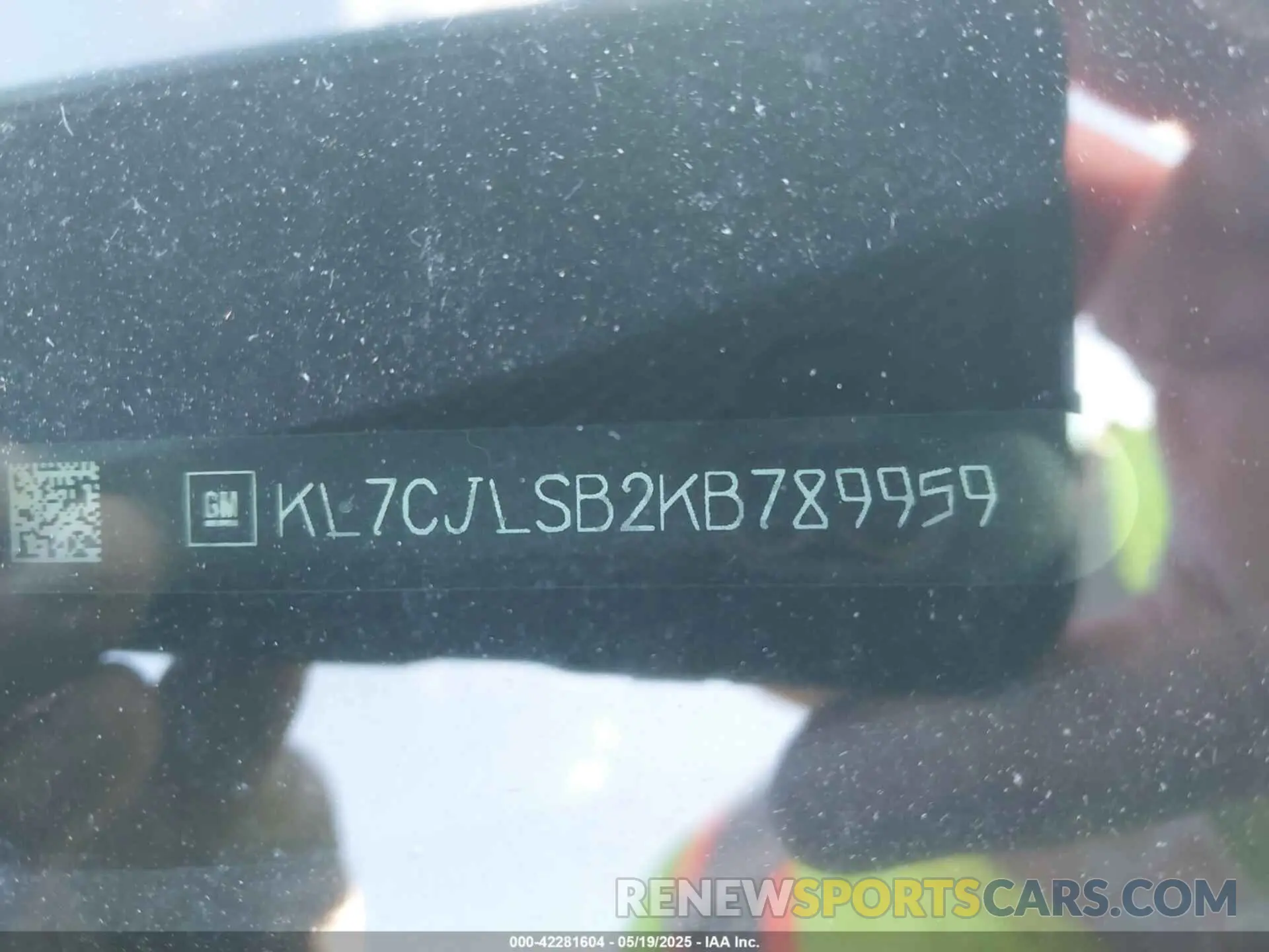 9 Photograph of a damaged car KL7CJLSB2KB789959 CHEVROLET TRAX 2019