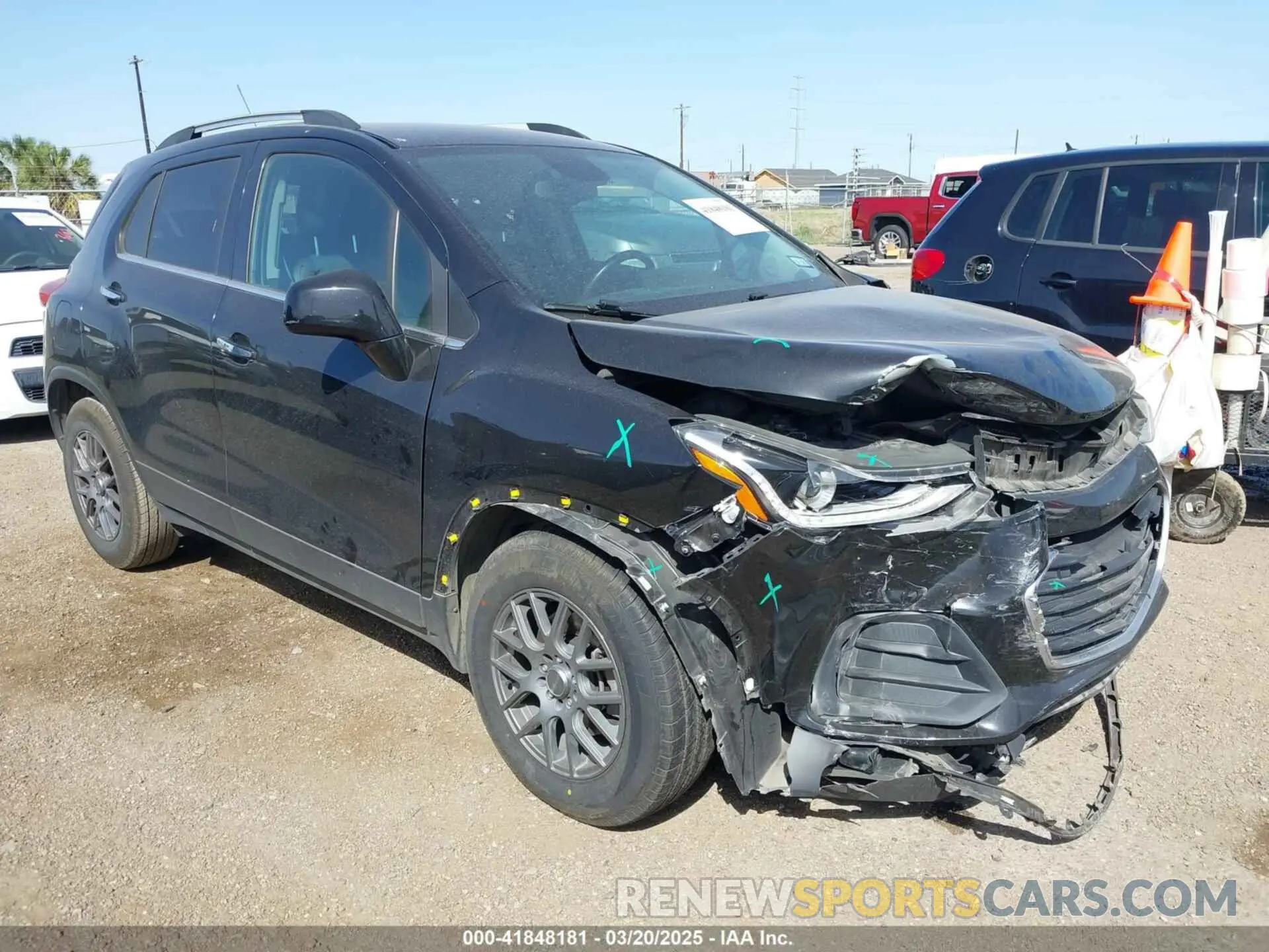 1 Photograph of a damaged car KL7CJLSB3KB904584 CHEVROLET TRAX 2019
