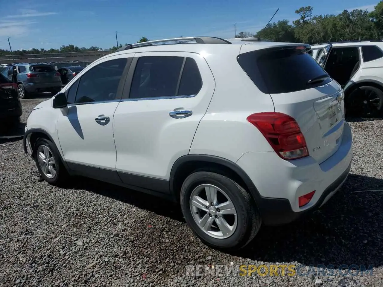 2 Photograph of a damaged car KL7CJLSB5KB913741 CHEVROLET TRAX 2019