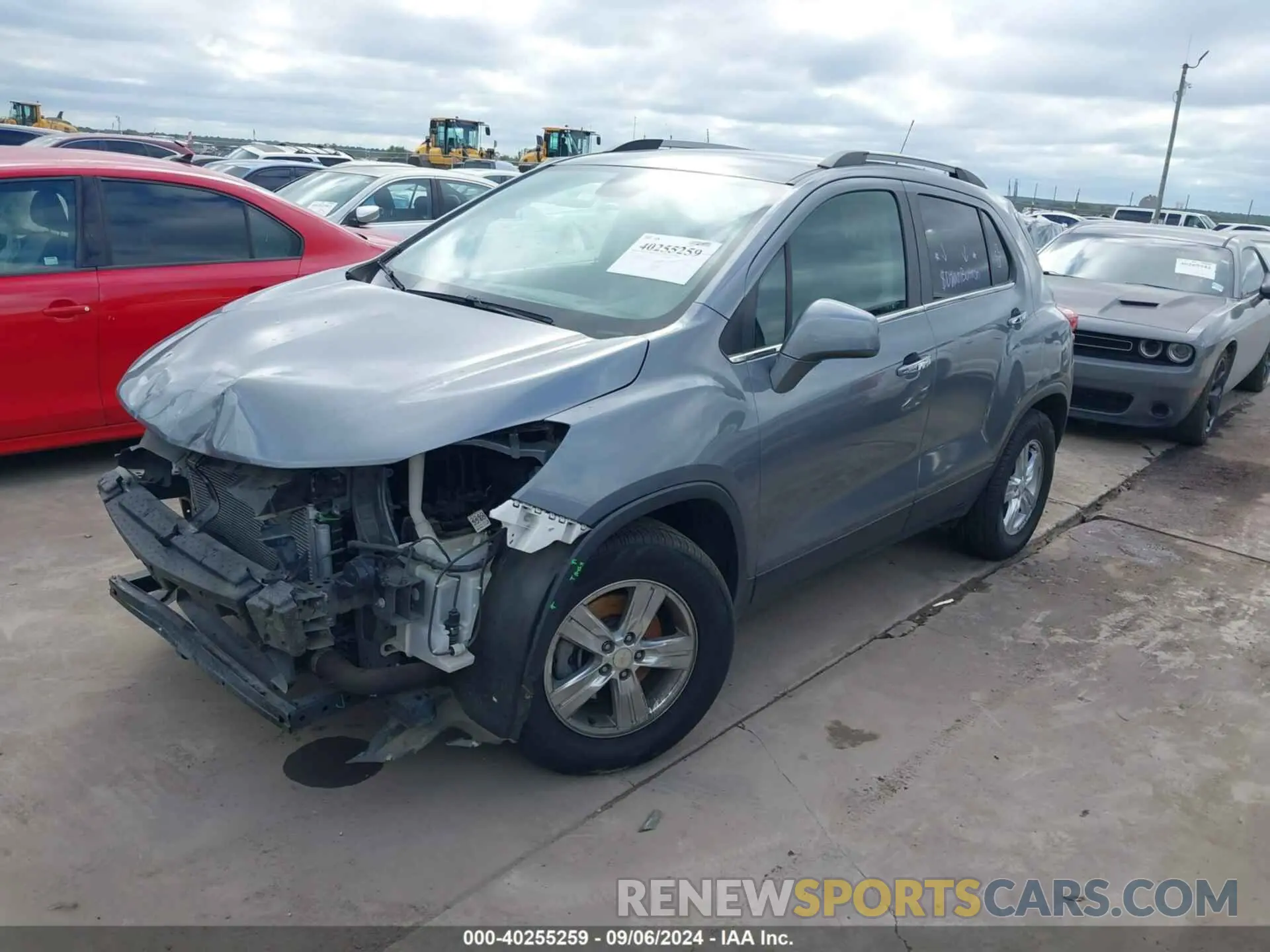 2 Photograph of a damaged car KL7CJLSB6KB802857 CHEVROLET TRAX 2019
