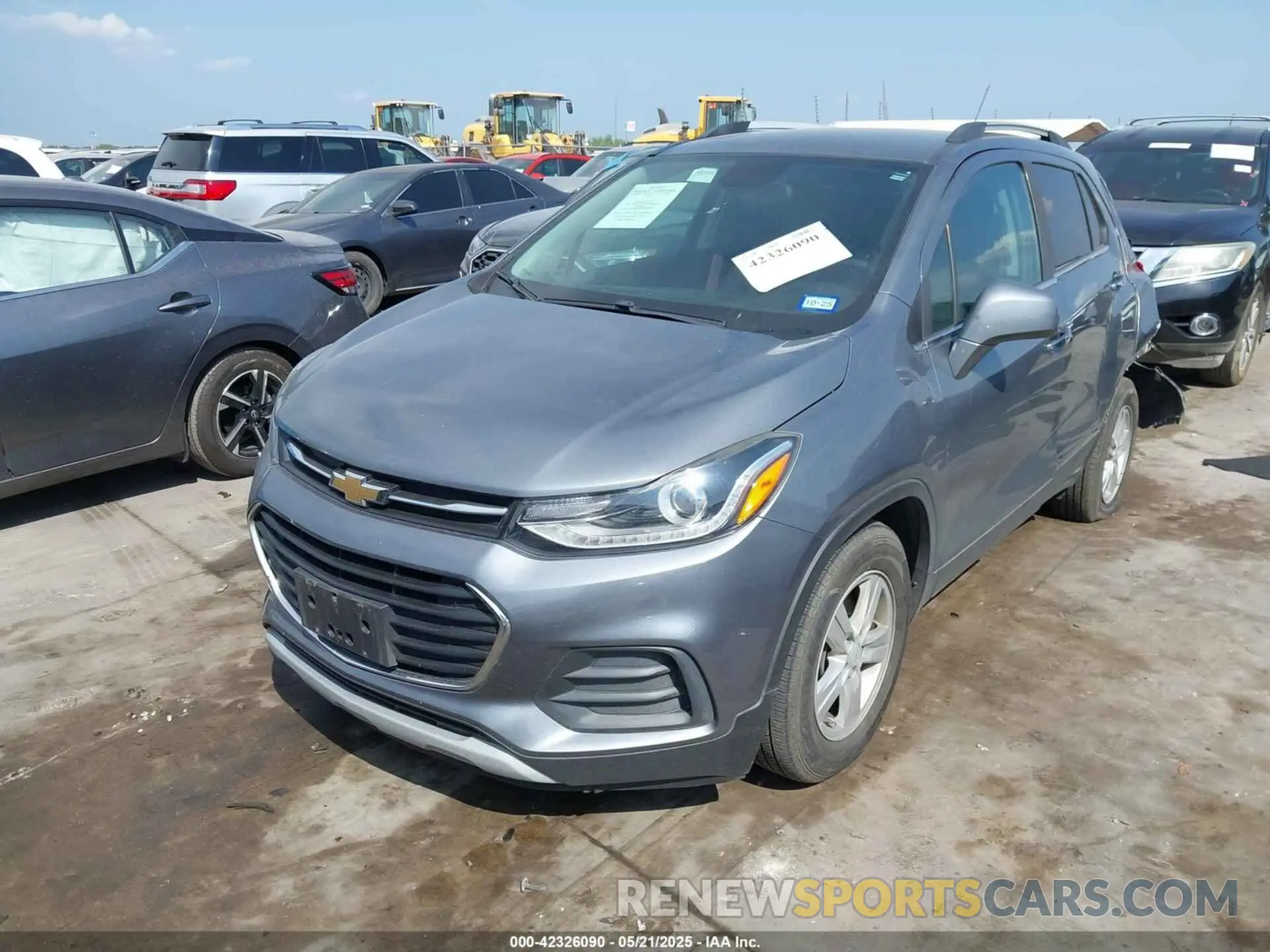 2 Photograph of a damaged car KL7CJLSB7KB928239 CHEVROLET TRAX 2019