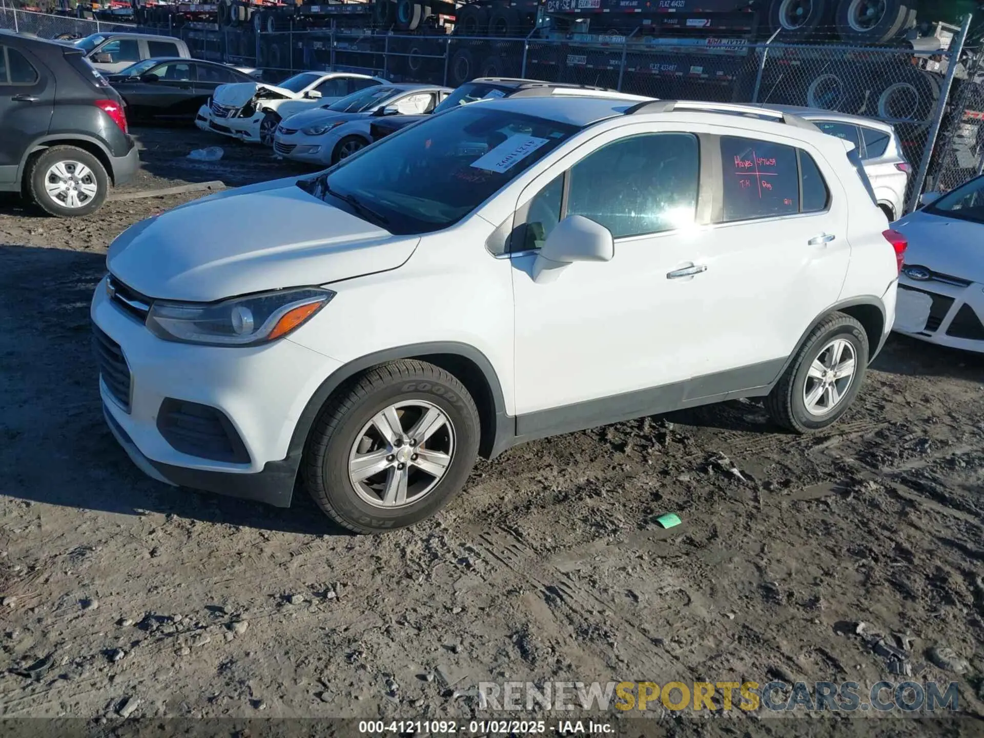 2 Photograph of a damaged car KL7CJLSBXKB937114 CHEVROLET TRAX 2019