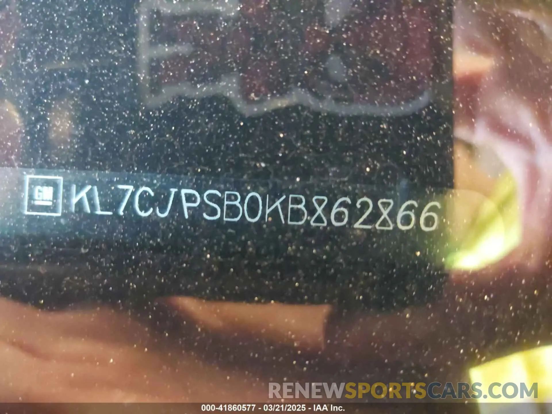 9 Photograph of a damaged car KL7CJPSB0KB862866 CHEVROLET TRAX 2019