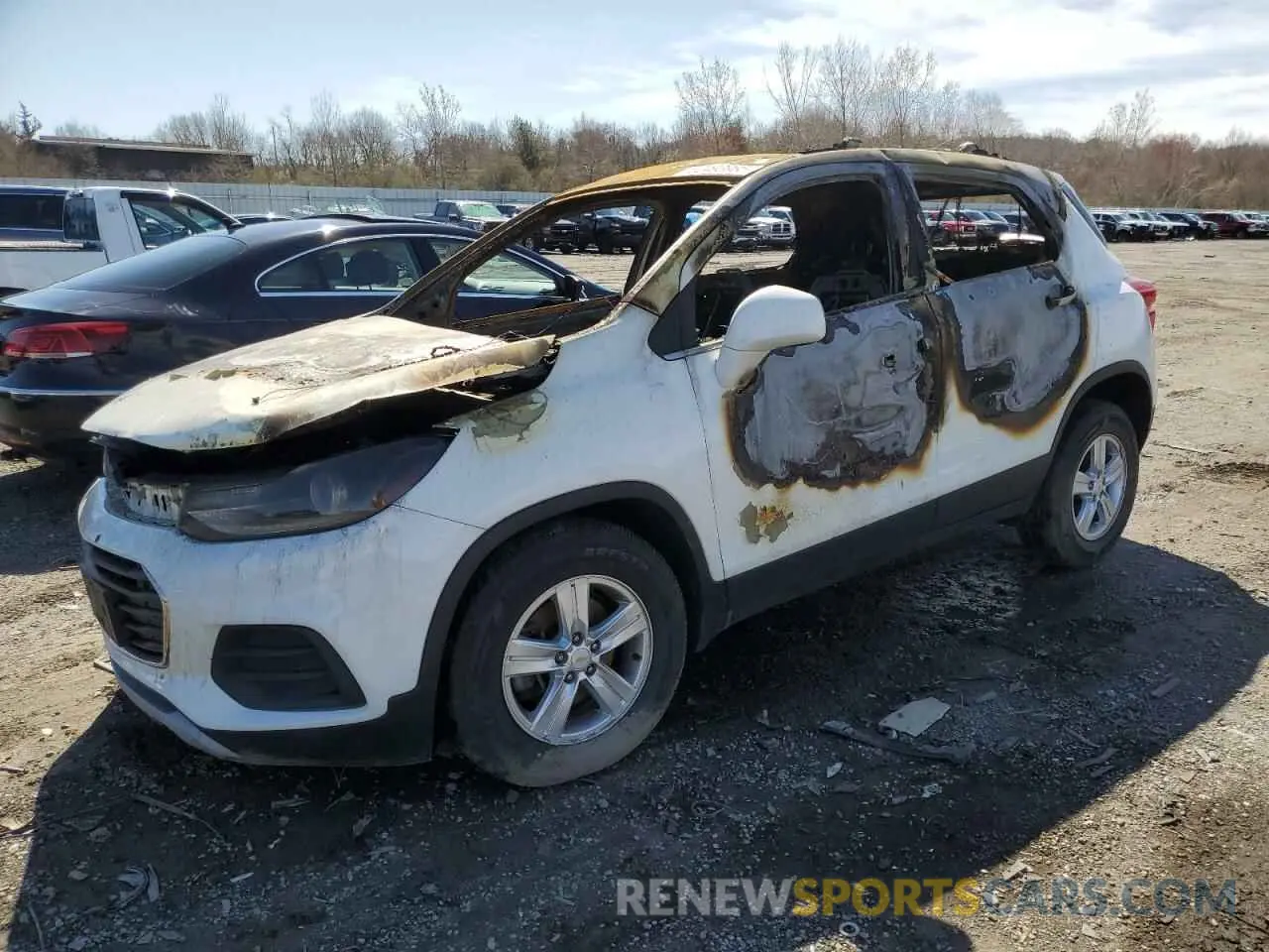 1 Photograph of a damaged car KL7CJPSB2KB925546 CHEVROLET TRAX 2019