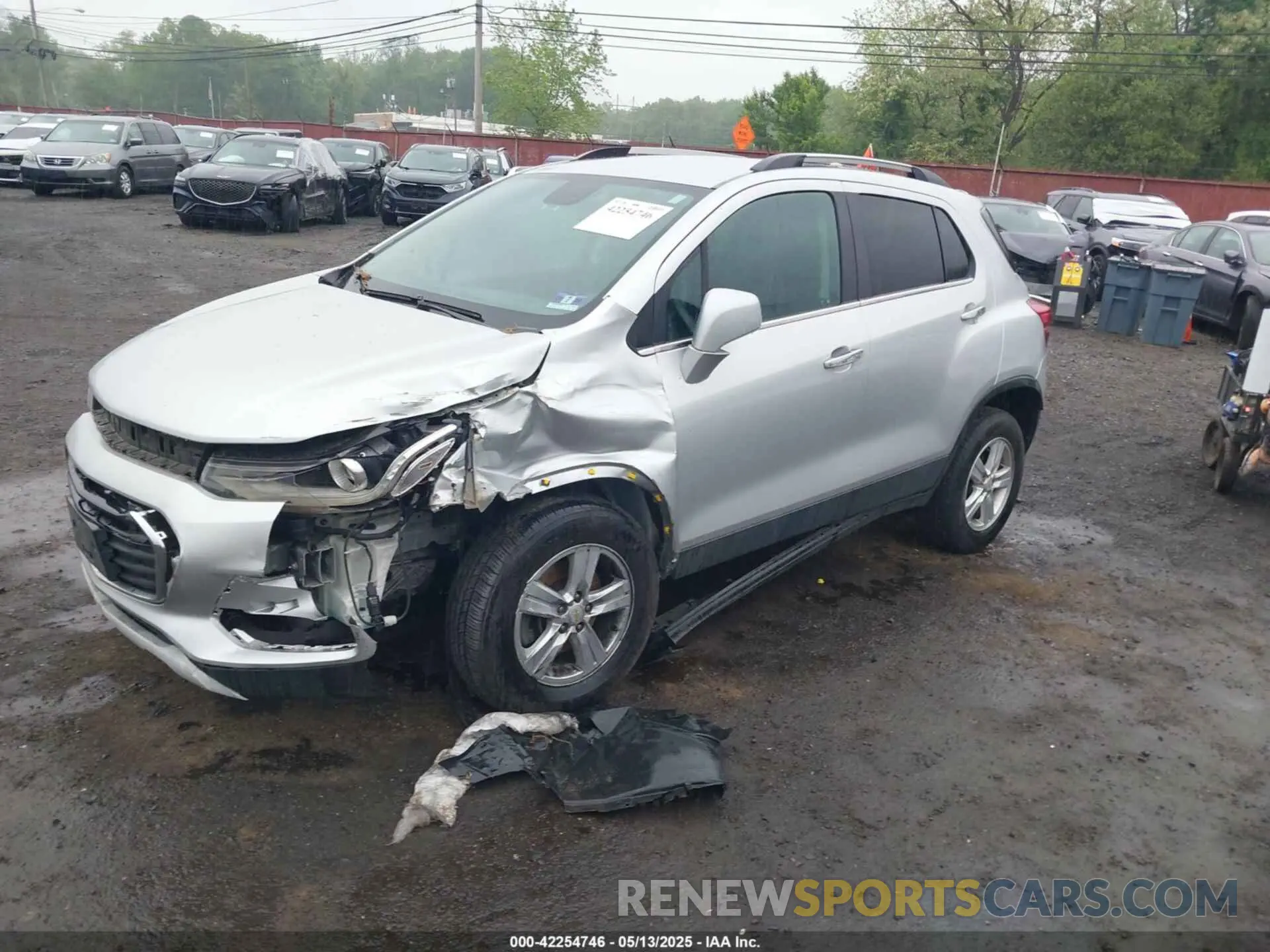 2 Photograph of a damaged car KL7CJPSB4KB806025 CHEVROLET TRAX 2019