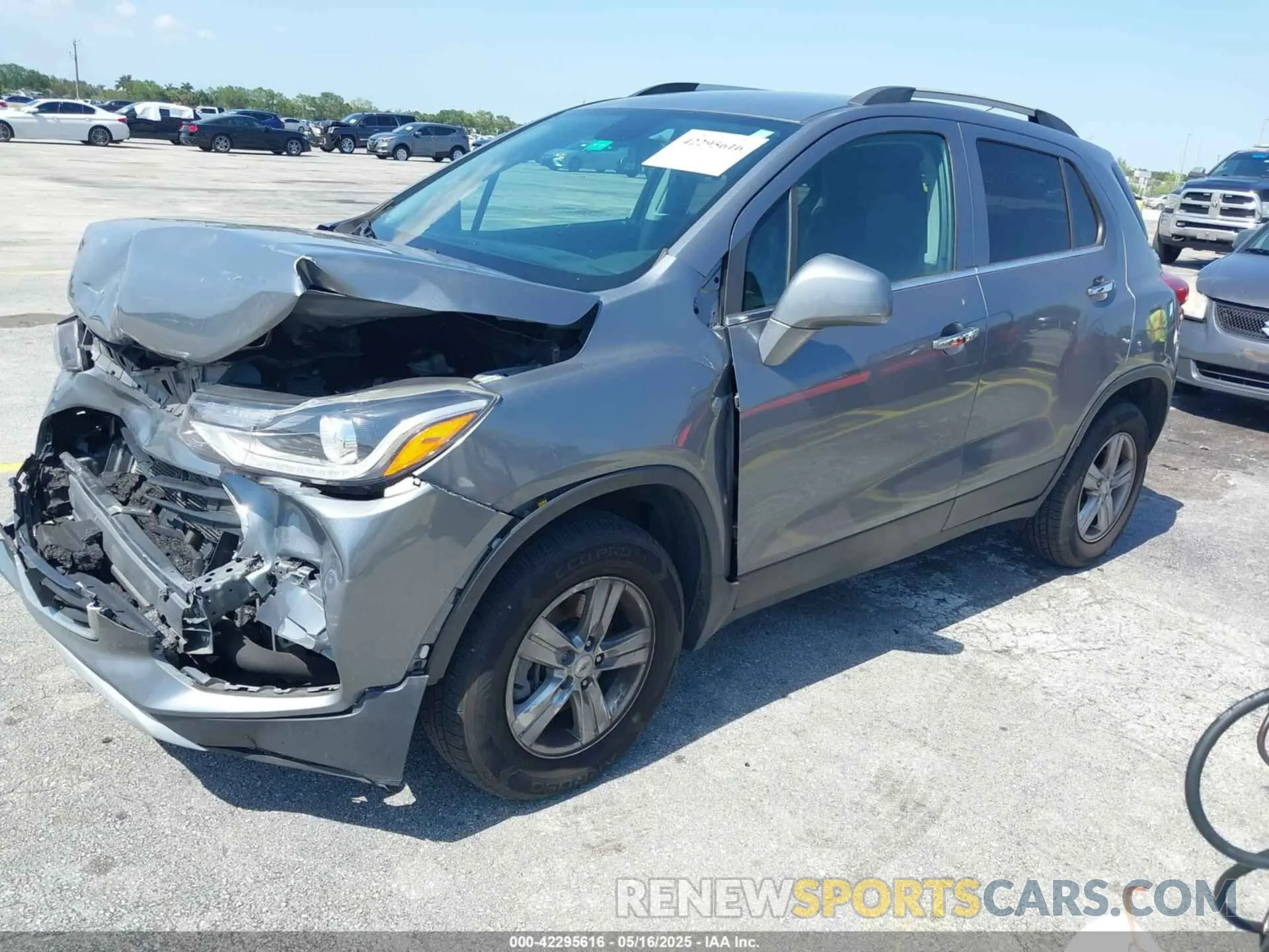 2 Photograph of a damaged car KL7CJPSB6KB879252 CHEVROLET TRAX 2019