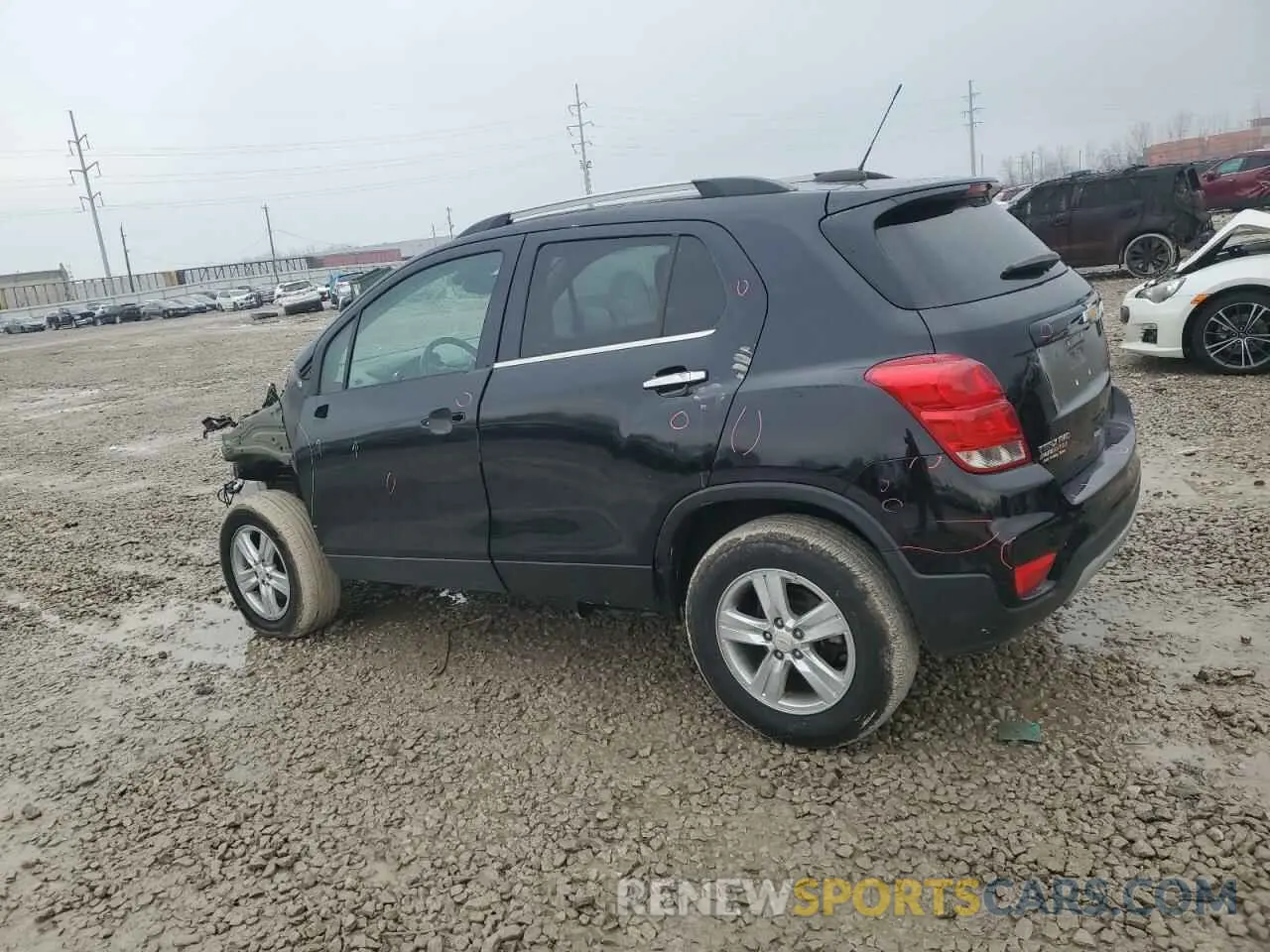 2 Photograph of a damaged car KL7CJPSB7KB896500 CHEVROLET TRAX 2019