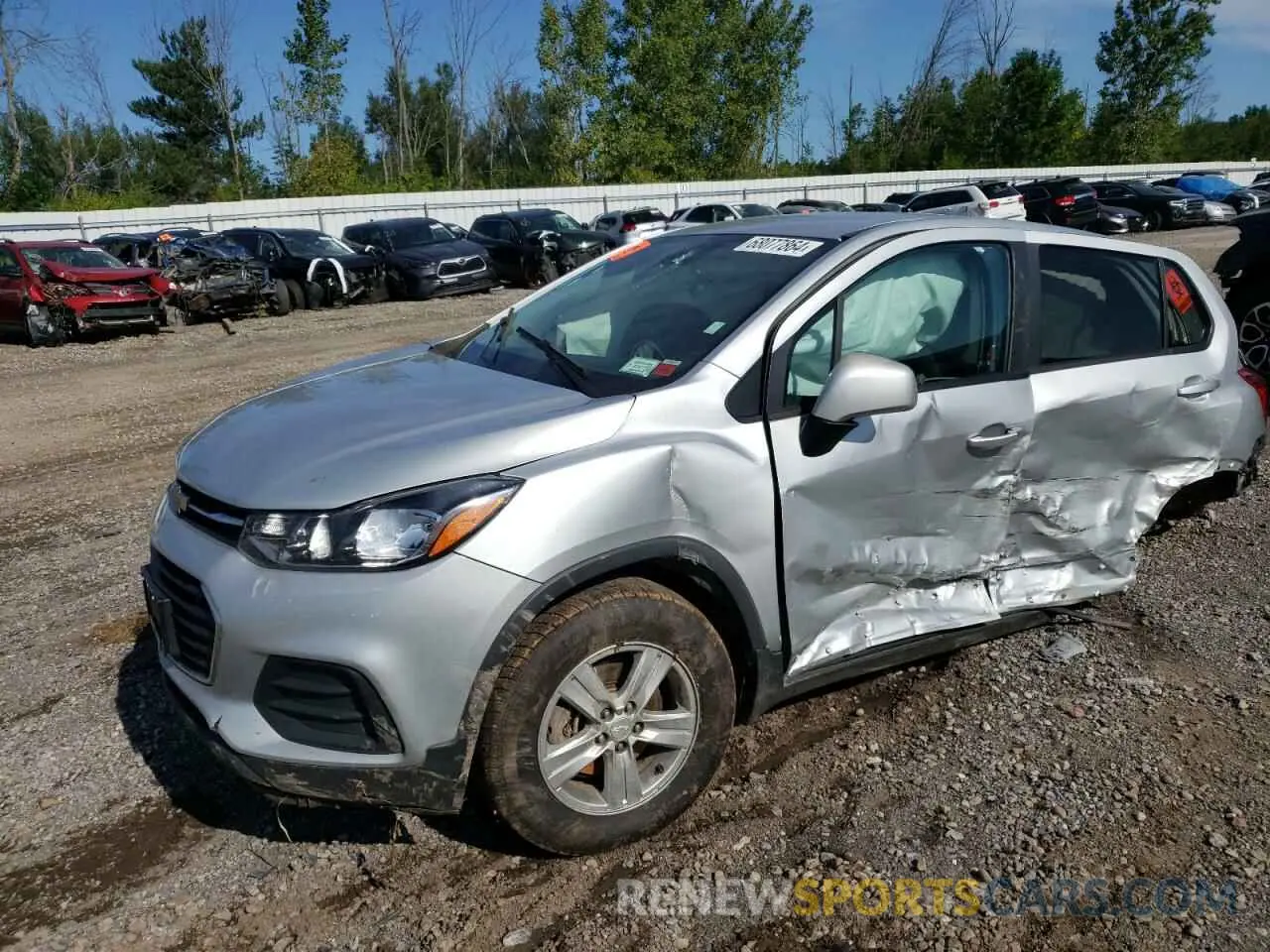 1 Photograph of a damaged car 3GNCJKSB0LL308000 CHEVROLET TRAX 2020