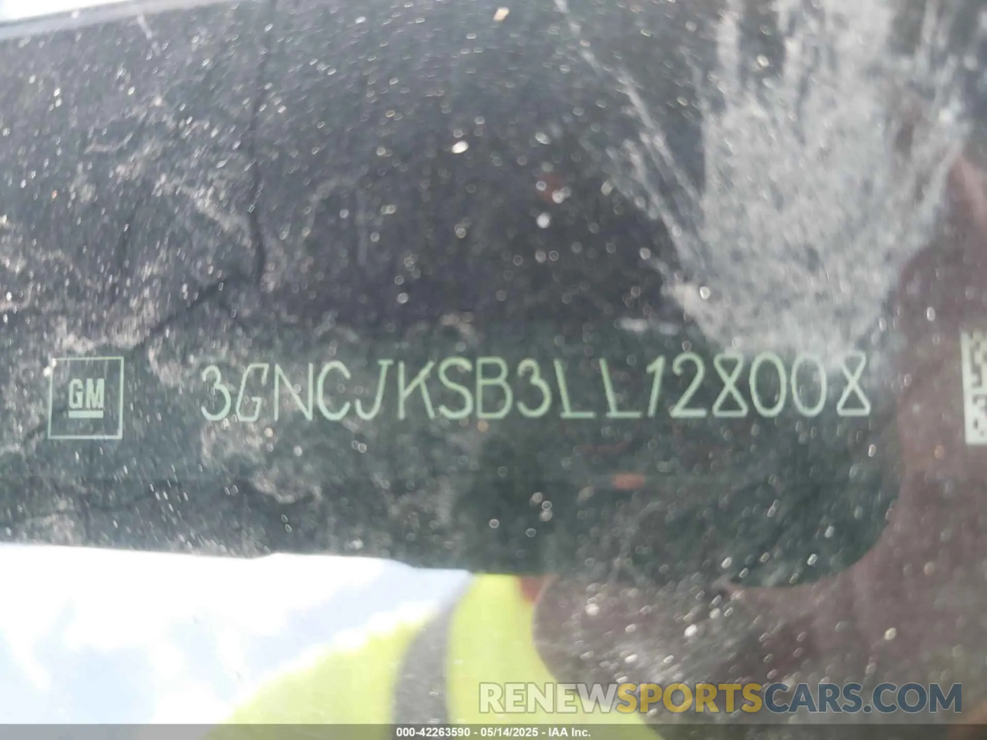 9 Photograph of a damaged car 3GNCJKSB3LL128008 CHEVROLET TRAX 2020