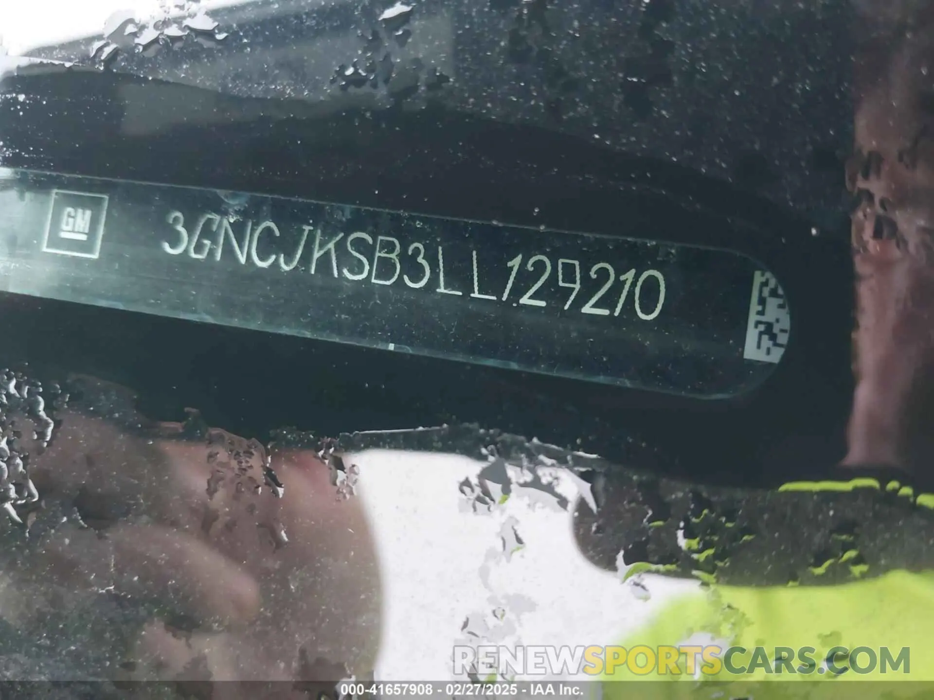 9 Photograph of a damaged car 3GNCJKSB3LL129210 CHEVROLET TRAX 2020