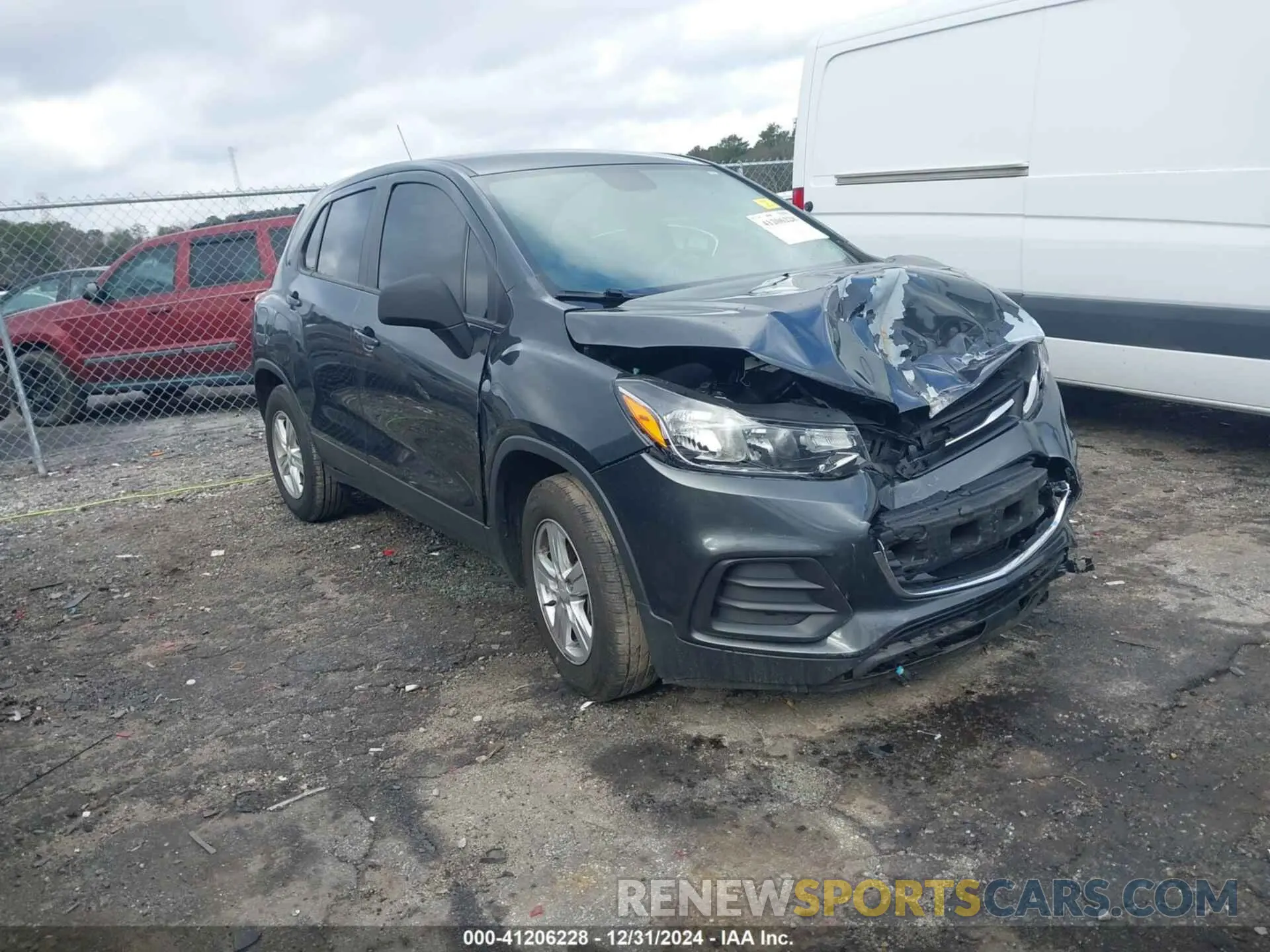 1 Photograph of a damaged car 3GNCJKSB3LL185308 CHEVROLET TRAX 2020