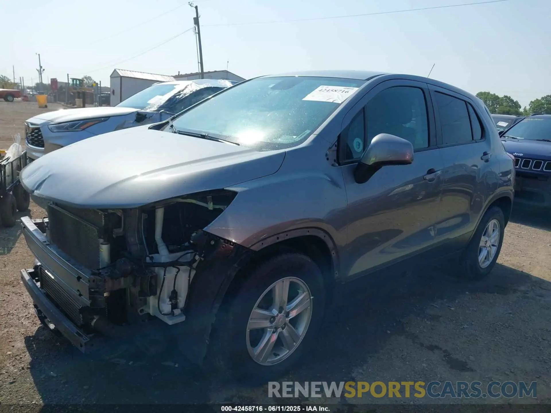 2 Photograph of a damaged car 3GNCJKSB3LL207999 CHEVROLET TRAX 2020