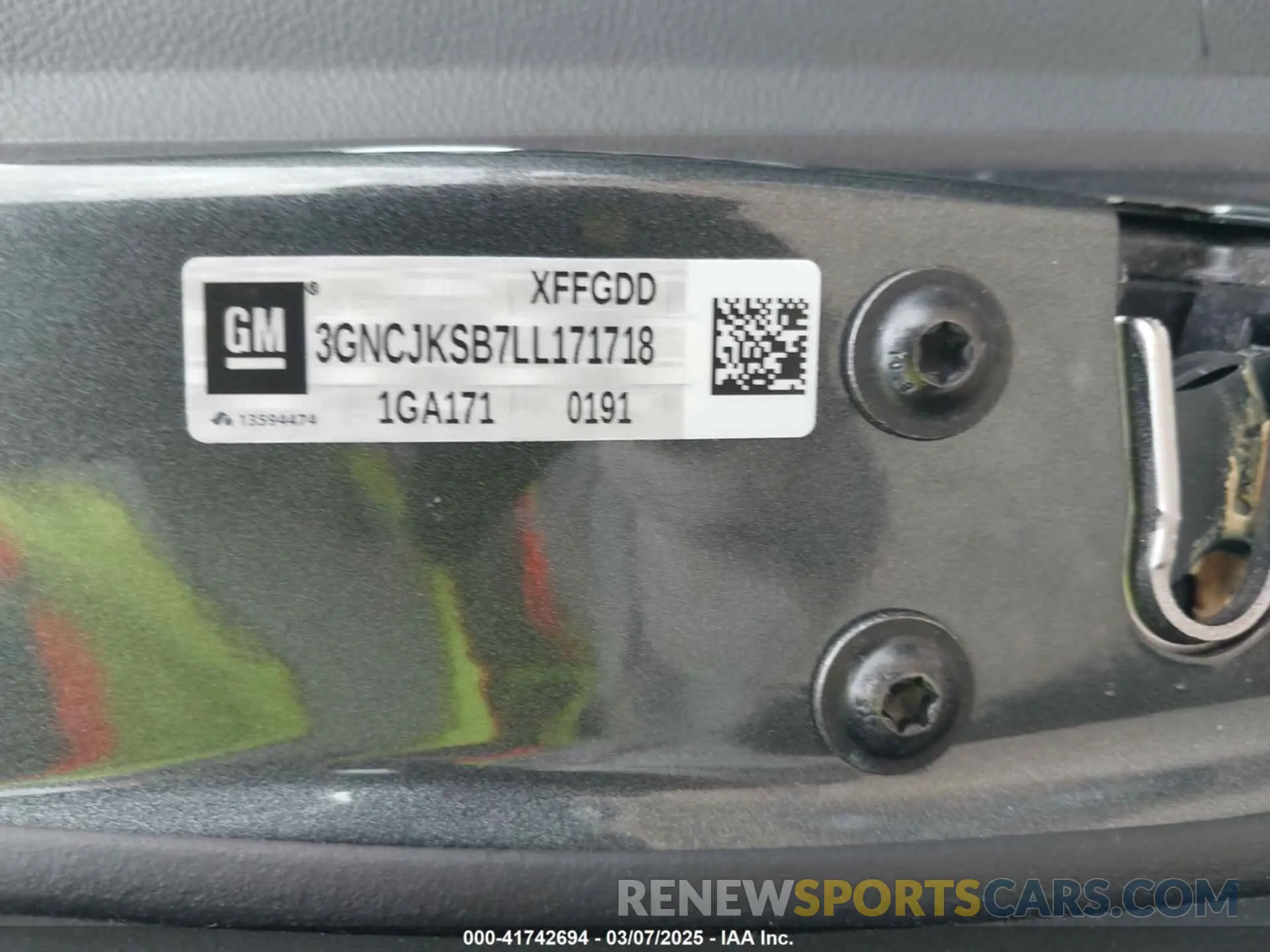 9 Photograph of a damaged car 3GNCJKSB7LL171718 CHEVROLET TRAX 2020