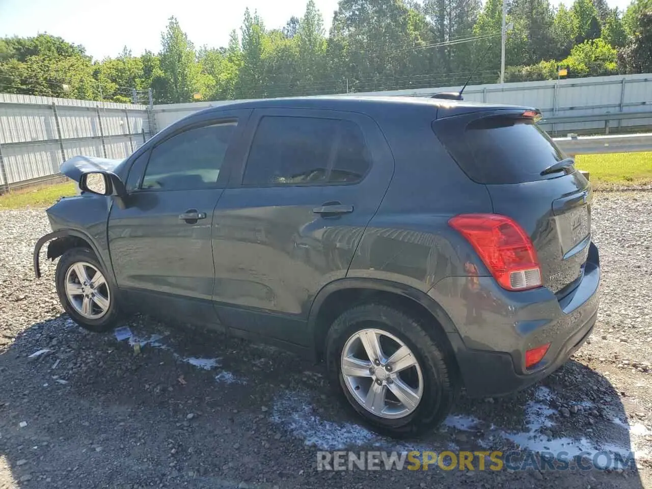 2 Photograph of a damaged car 3GNCJKSB9LL186723 CHEVROLET TRAX 2020