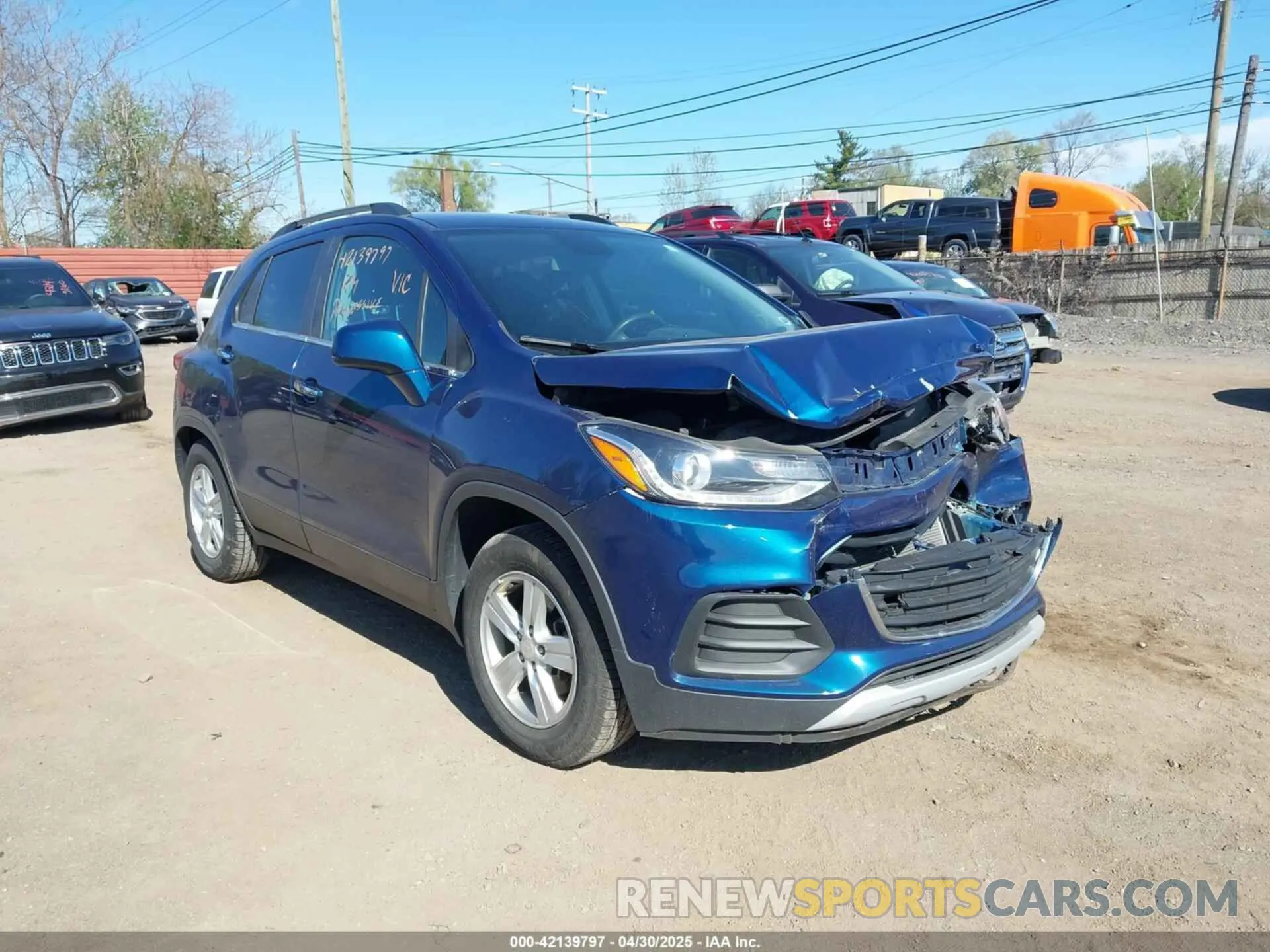 1 Photograph of a damaged car 3GNCJLSB0LL109700 CHEVROLET TRAX 2020