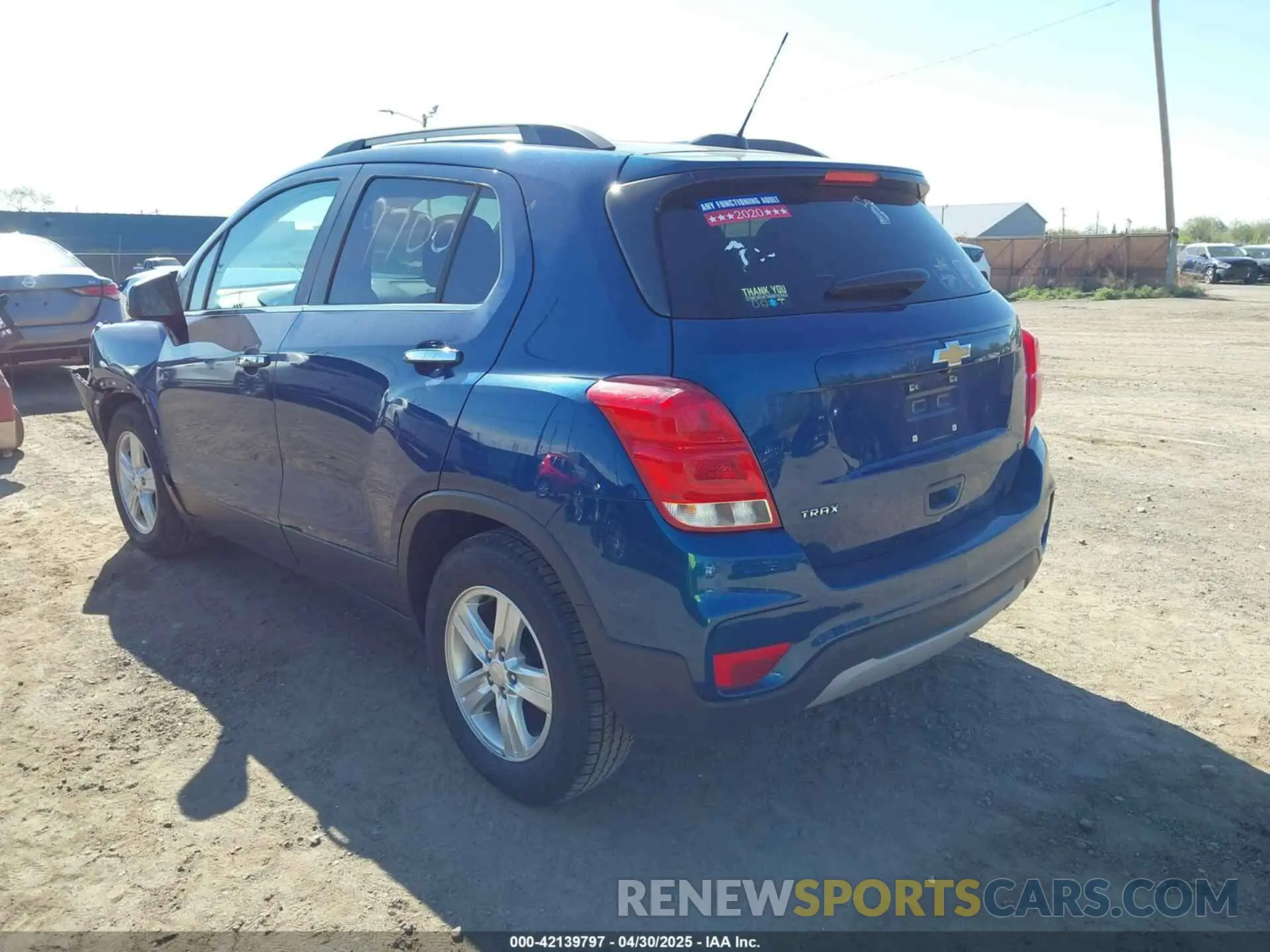 3 Photograph of a damaged car 3GNCJLSB0LL109700 CHEVROLET TRAX 2020
