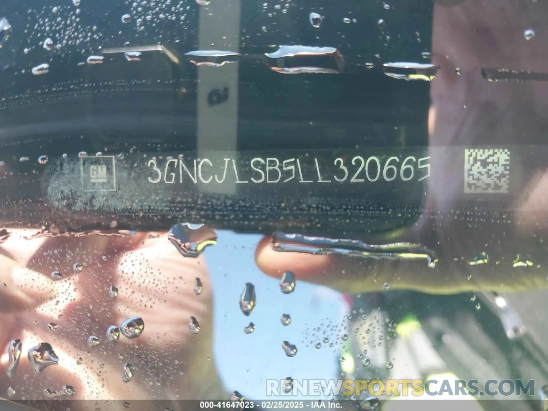 9 Photograph of a damaged car 3GNCJLSB5LL320665 CHEVROLET TRAX 2020
