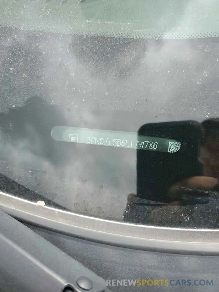 16 Photograph of a damaged car 3GNCJLSB6LL191786 CHEVROLET TRAX 2020