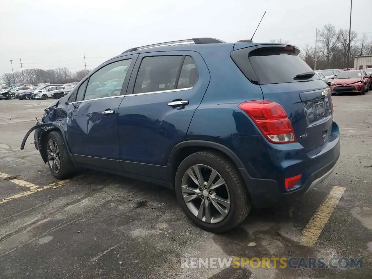 2 Photograph of a damaged car 3GNCJLSB6LL202043 CHEVROLET TRAX 2020