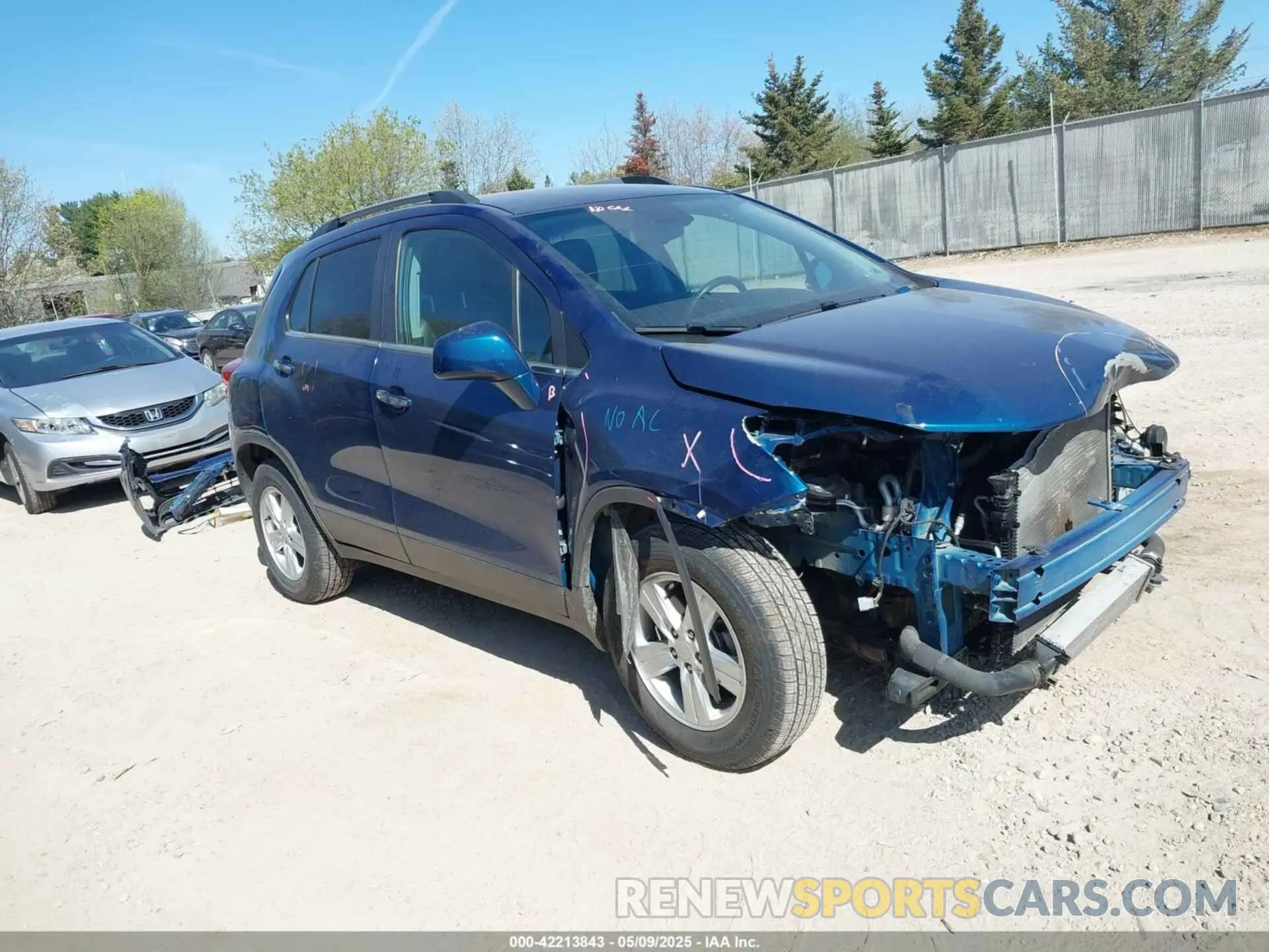 1 Photograph of a damaged car 3GNCJLSB6LL288423 CHEVROLET TRAX 2020