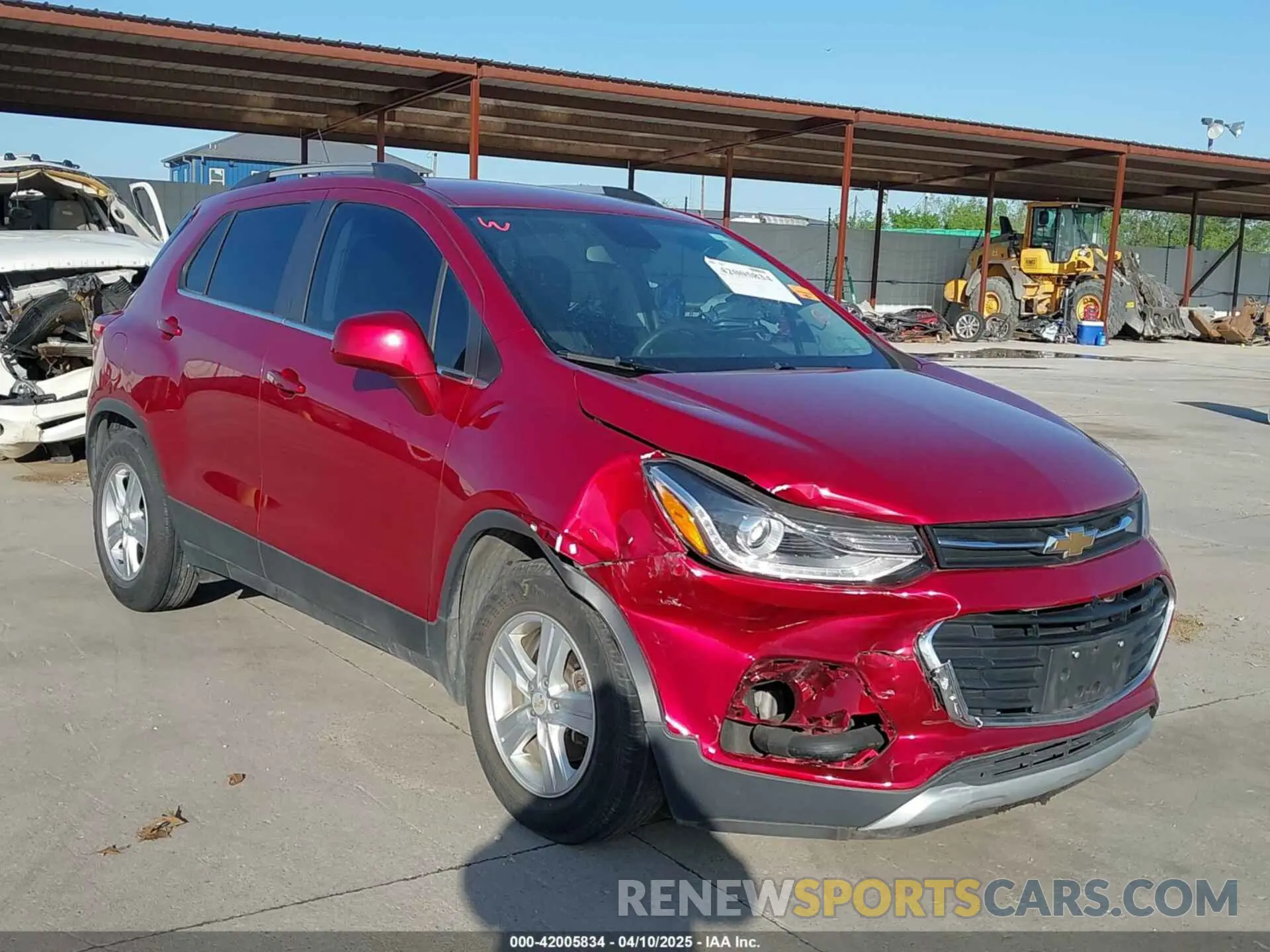 1 Photograph of a damaged car 3GNCJLSB7LL229882 CHEVROLET TRAX 2020