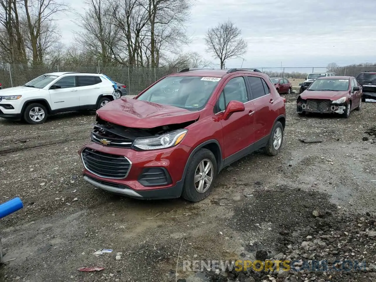 1 Photograph of a damaged car 3GNCJLSB9LL112868 CHEVROLET TRAX 2020