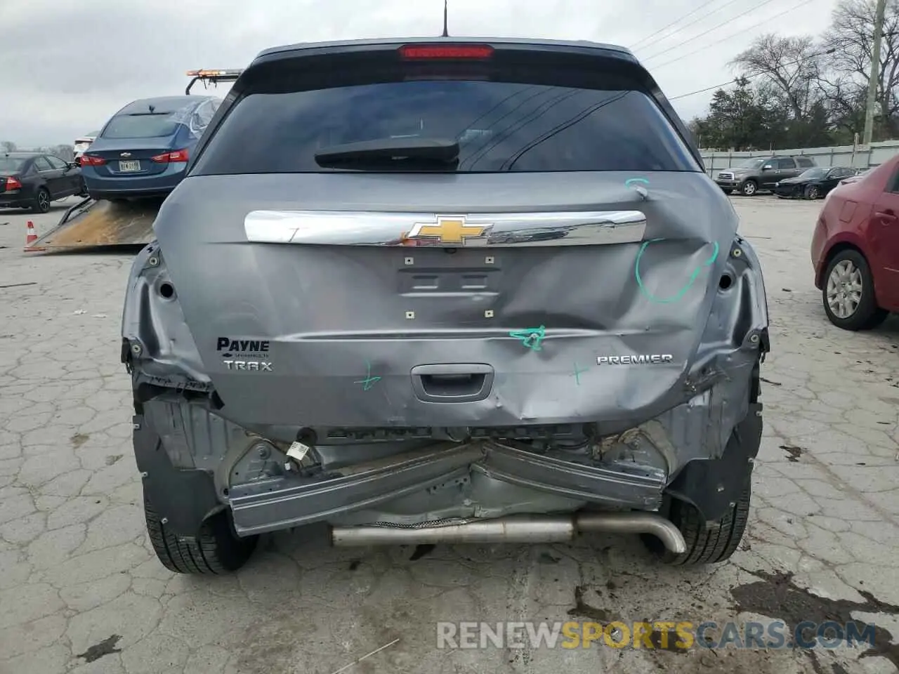 6 Photograph of a damaged car 3GNCJMSB3LL335977 CHEVROLET TRAX 2020