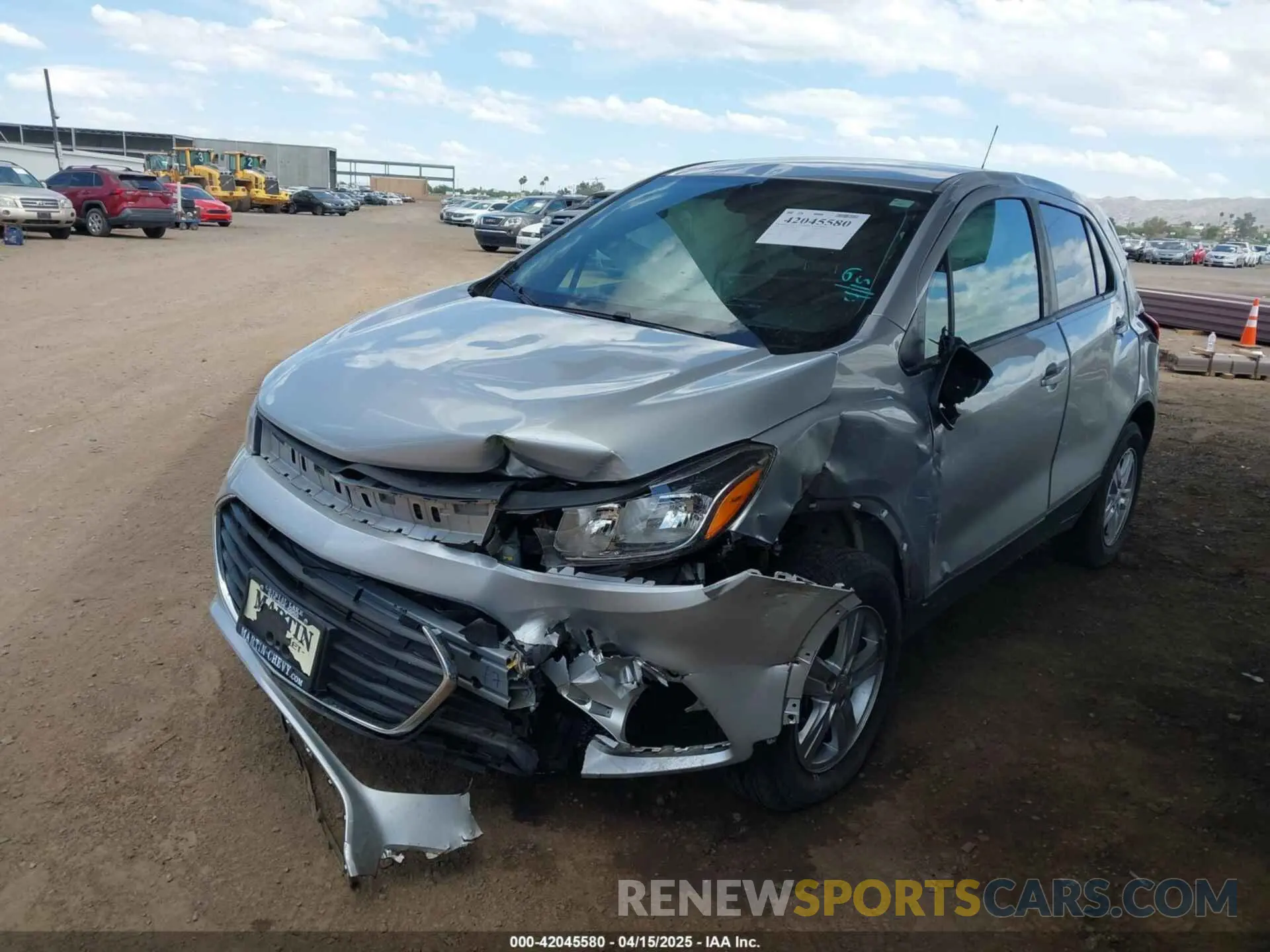 2 Photograph of a damaged car 3GNCJNSB3LL109850 CHEVROLET TRAX 2020