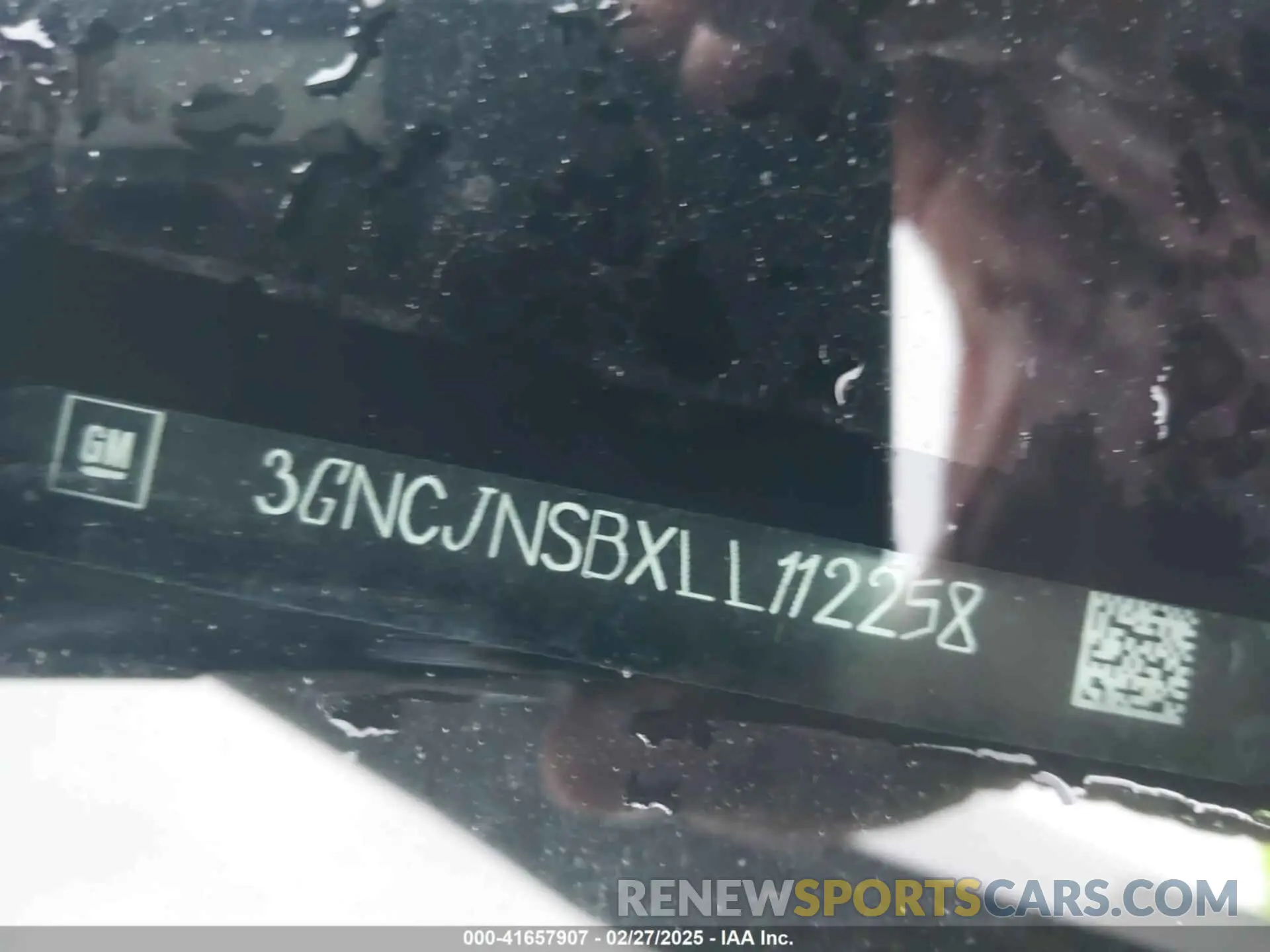 9 Photograph of a damaged car 3GNCJNSBXLL112258 CHEVROLET TRAX 2020