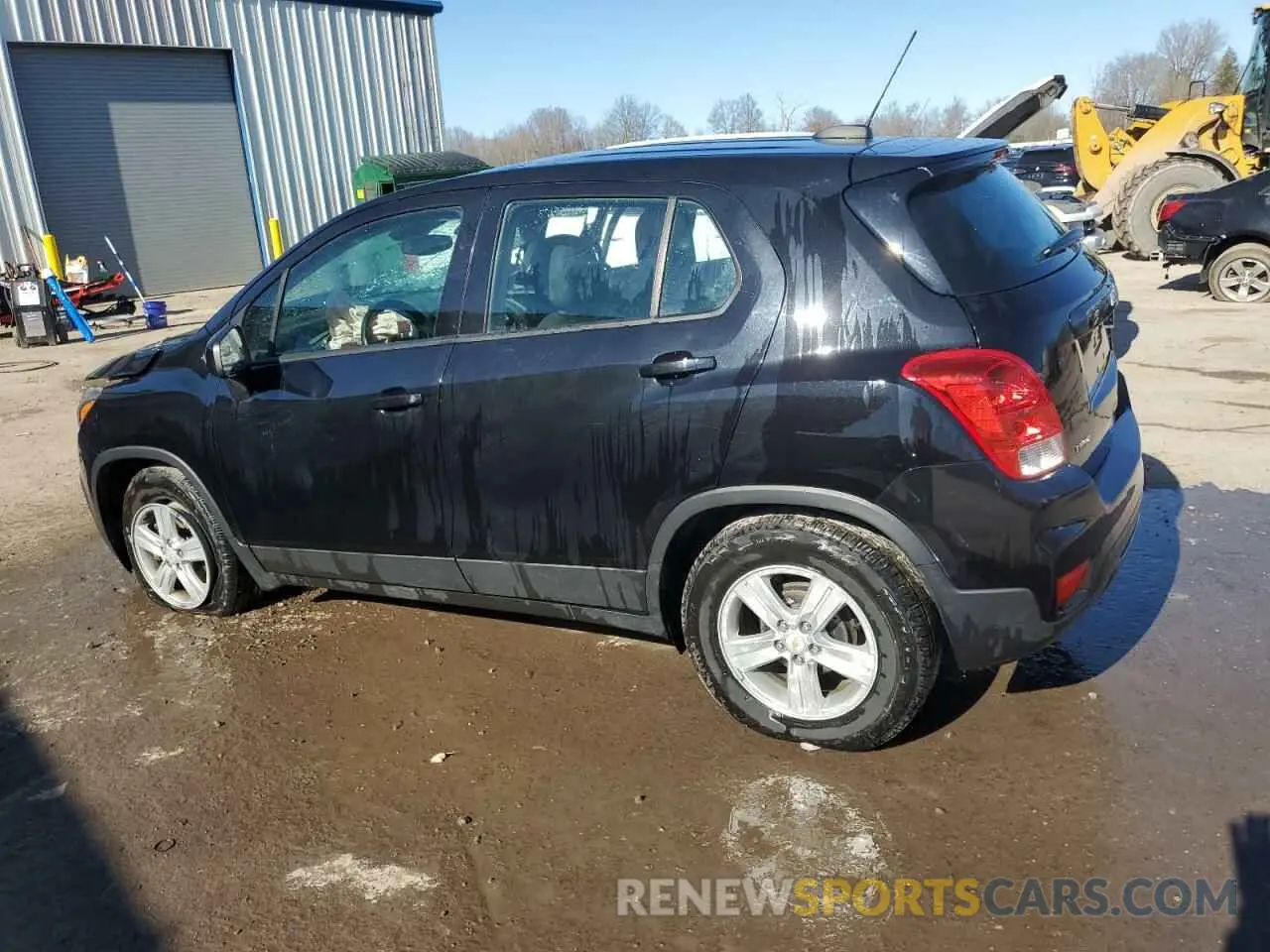2 Photograph of a damaged car KL7CJKSB1LB324892 CHEVROLET TRAX 2020