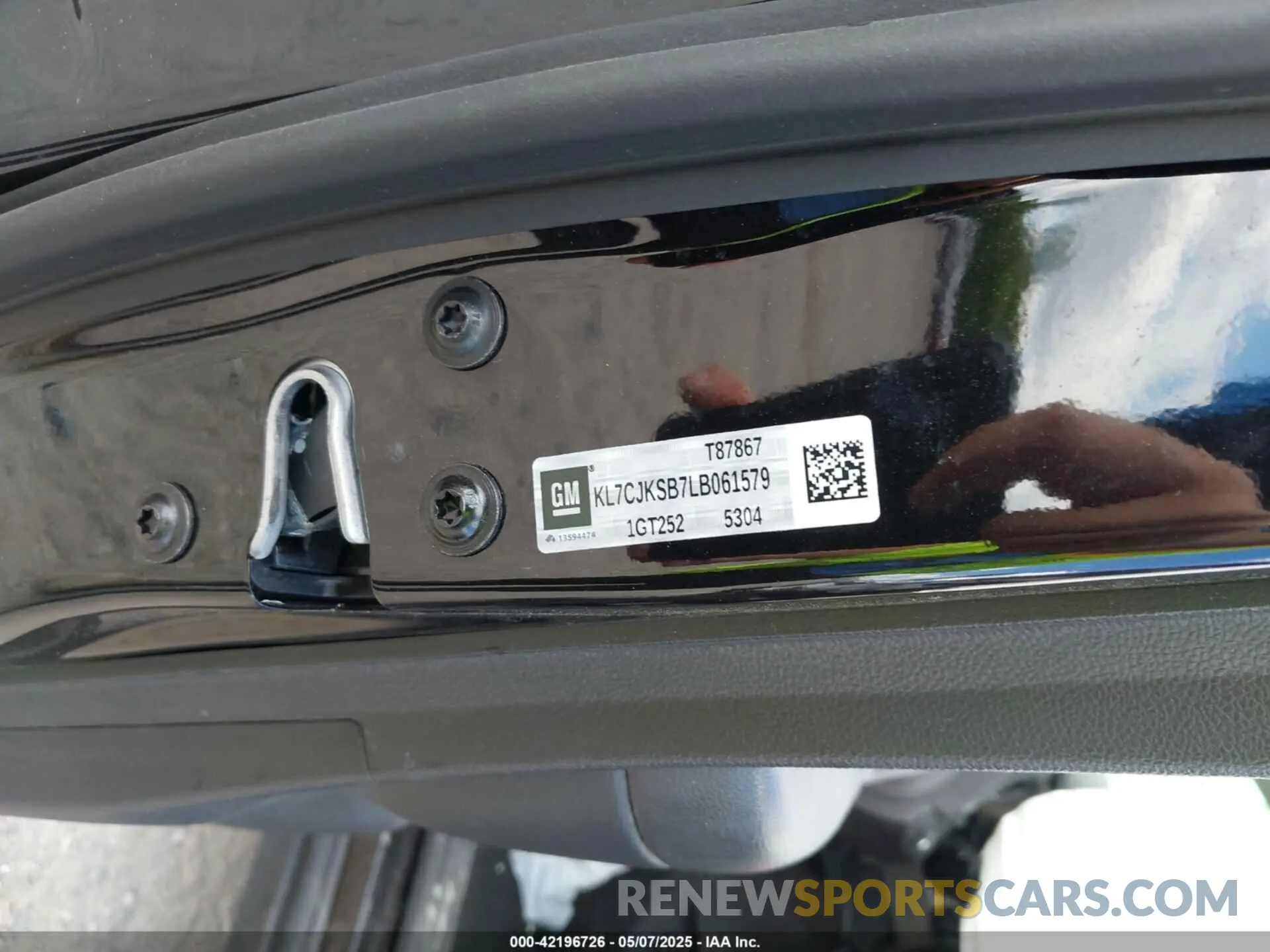 9 Photograph of a damaged car KL7CJKSB7LB061579 CHEVROLET TRAX 2020