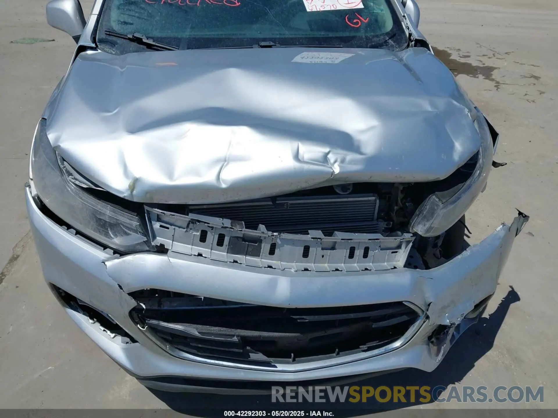 20 Photograph of a damaged car KL7CJKSB8LB030471 CHEVROLET TRAX 2020