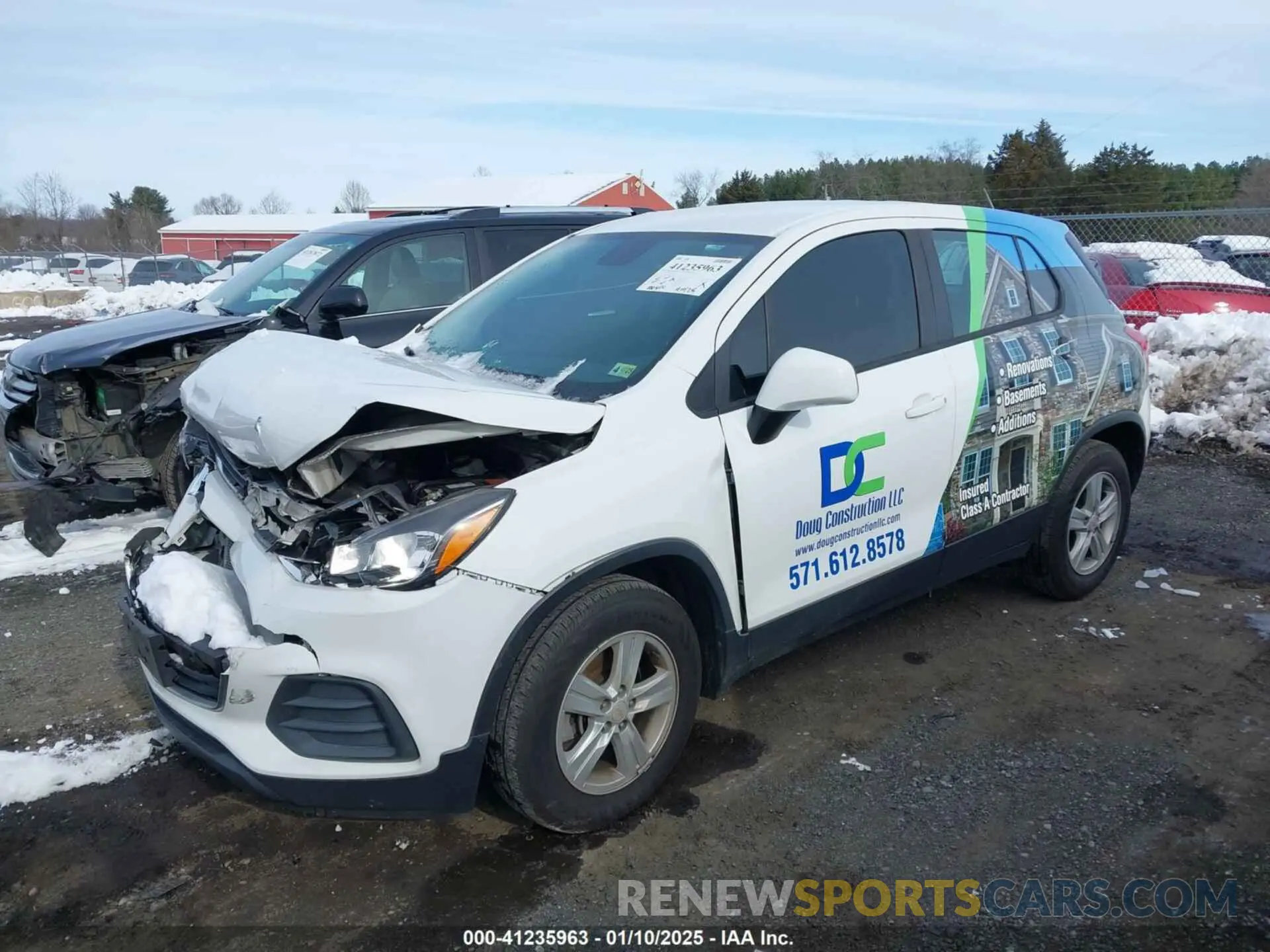 2 Photograph of a damaged car KL7CJKSB9LB079128 CHEVROLET TRAX 2020