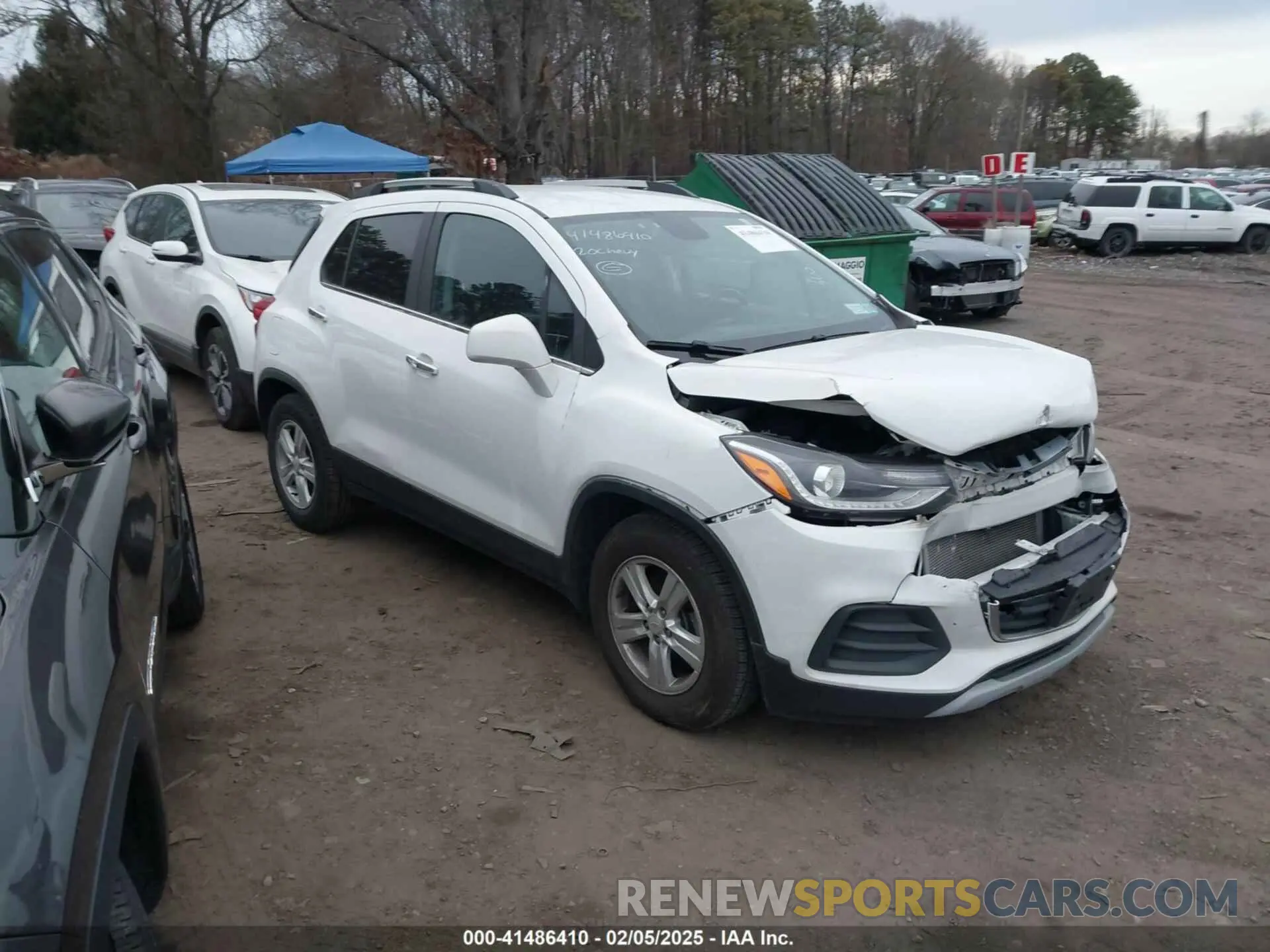 1 Photograph of a damaged car KL7CJLSB3LB058250 CHEVROLET TRAX 2020