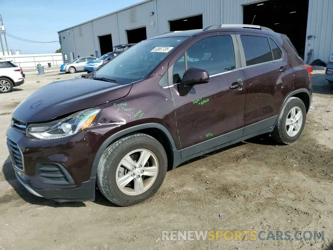 1 Photograph of a damaged car KL7CJLSB6LB342181 CHEVROLET TRAX 2020