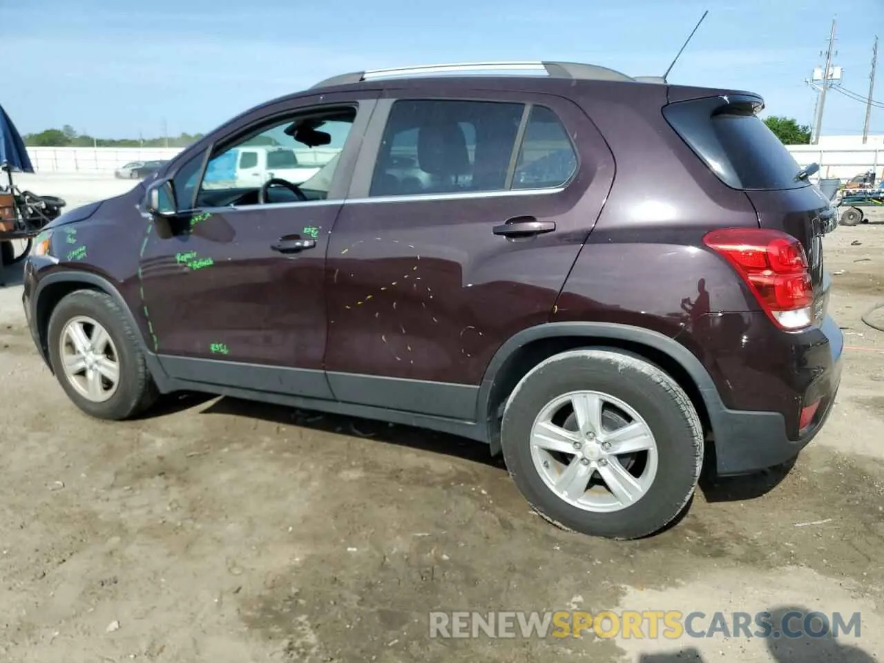 2 Photograph of a damaged car KL7CJLSB6LB342181 CHEVROLET TRAX 2020