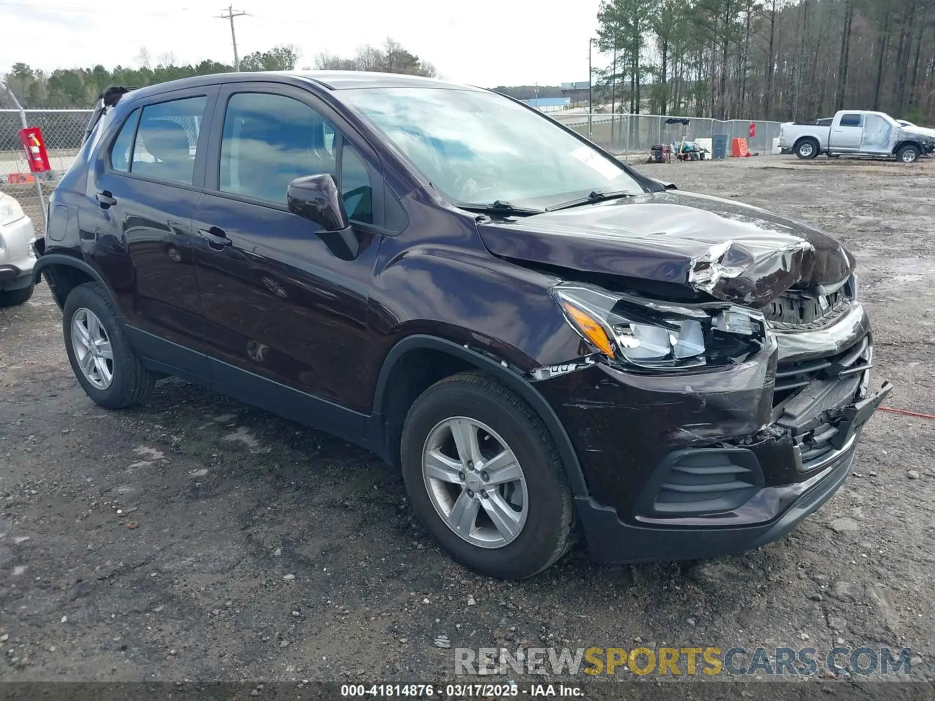 1 Photograph of a damaged car KL7CJNSB2LB336065 CHEVROLET TRAX 2020