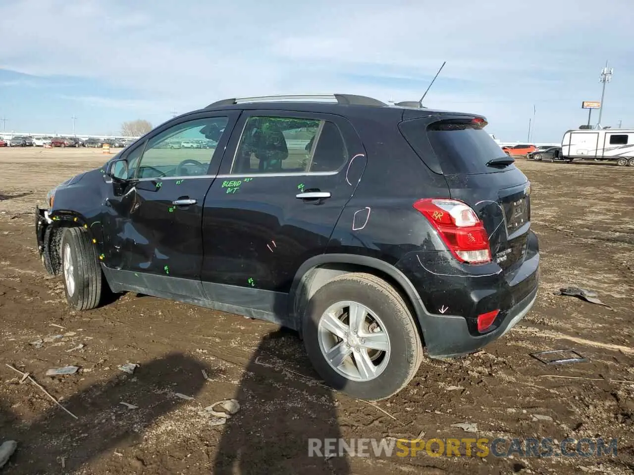 2 Photograph of a damaged car KL7CJPSB3LB035722 CHEVROLET TRAX 2020