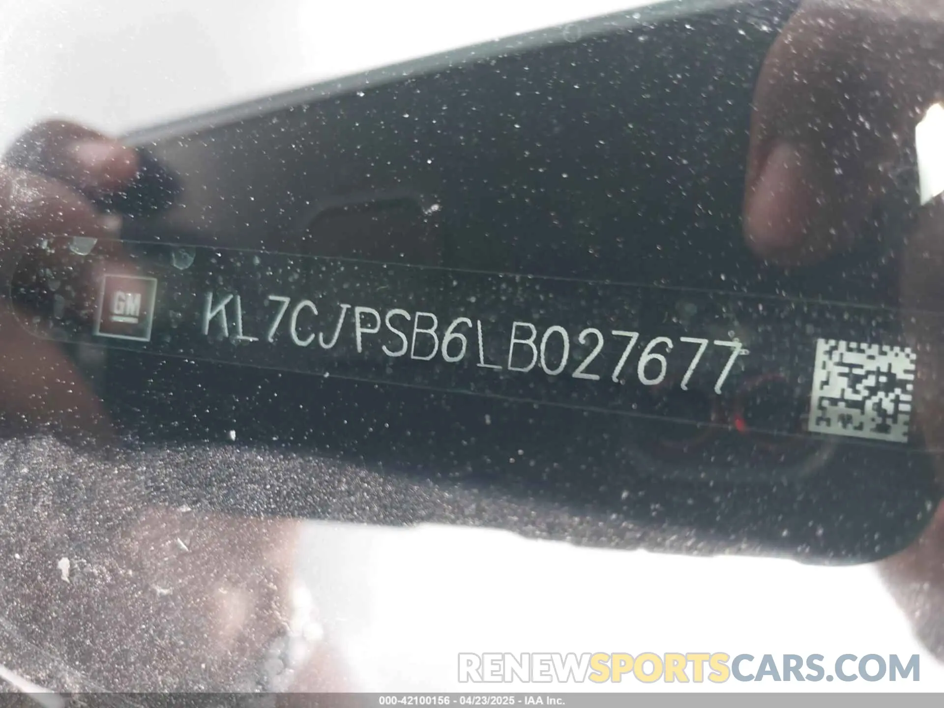 9 Photograph of a damaged car KL7CJPSB6LB027677 CHEVROLET TRAX 2020