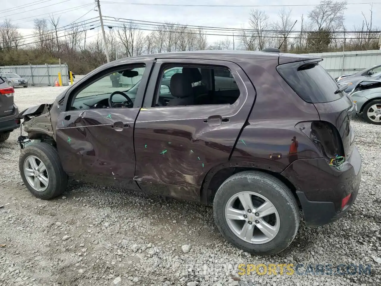 2 Photograph of a damaged car KL7CJKSB1MB314199 CHEVROLET TRAX 2021