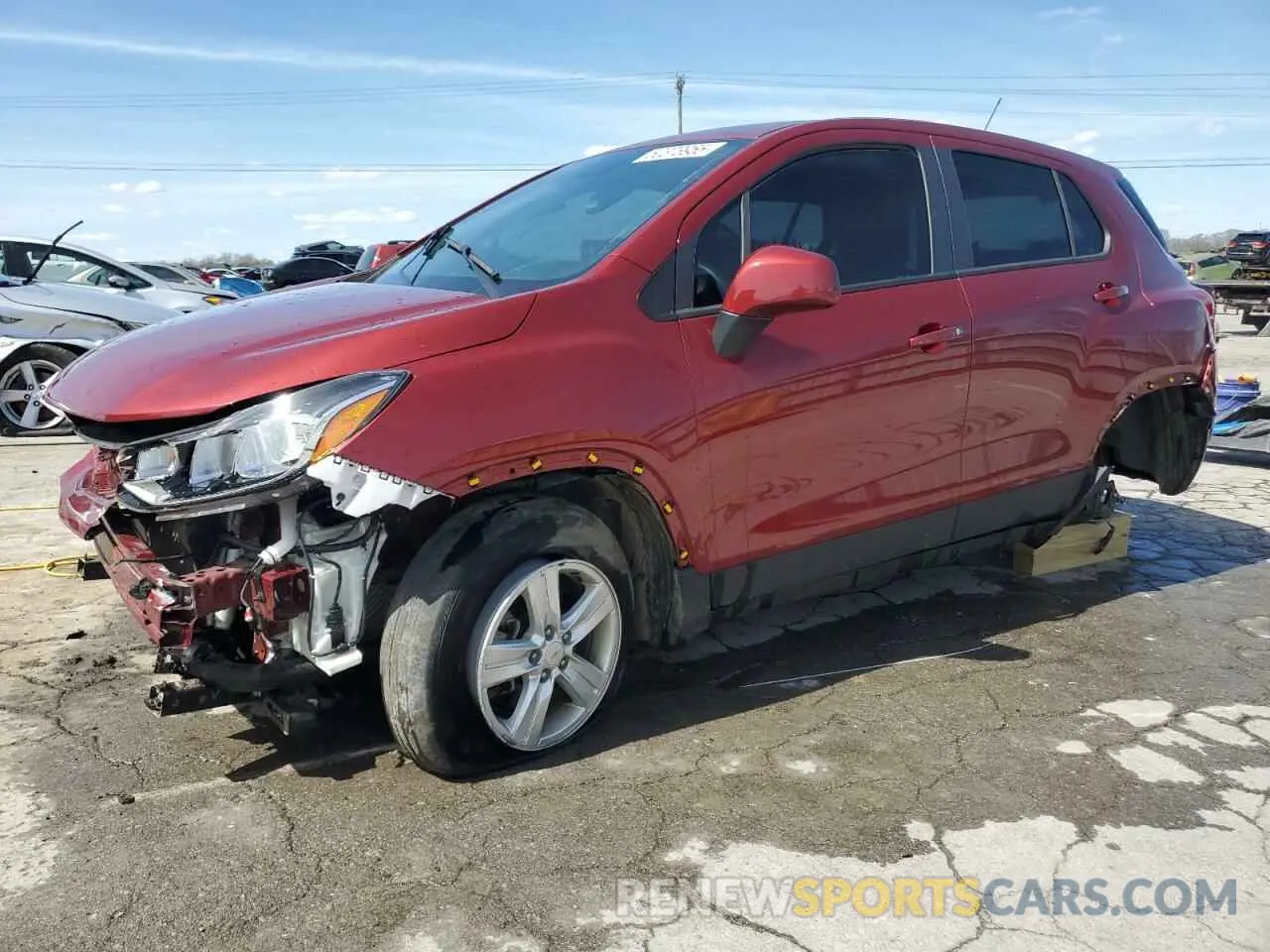 1 Photograph of a damaged car KL7CJKSB2MB319282 CHEVROLET TRAX 2021