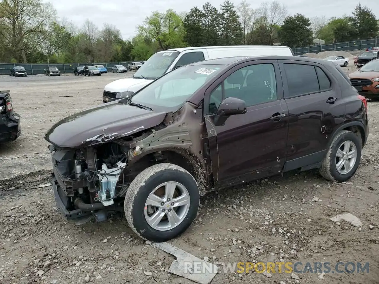 1 Photograph of a damaged car KL7CJKSB3MB305939 CHEVROLET TRAX 2021