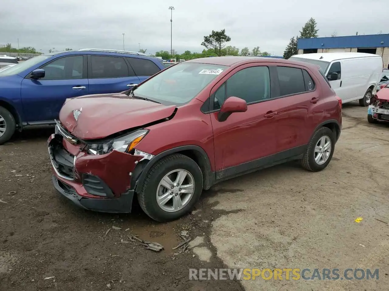 1 Photograph of a damaged car KL7CJKSB5MB327988 CHEVROLET TRAX 2021