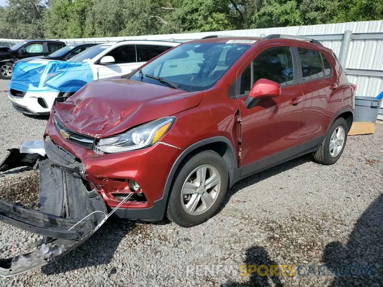 1 Photograph of a damaged car KL7CJLSB2MB315366 CHEVROLET TRAX 2021