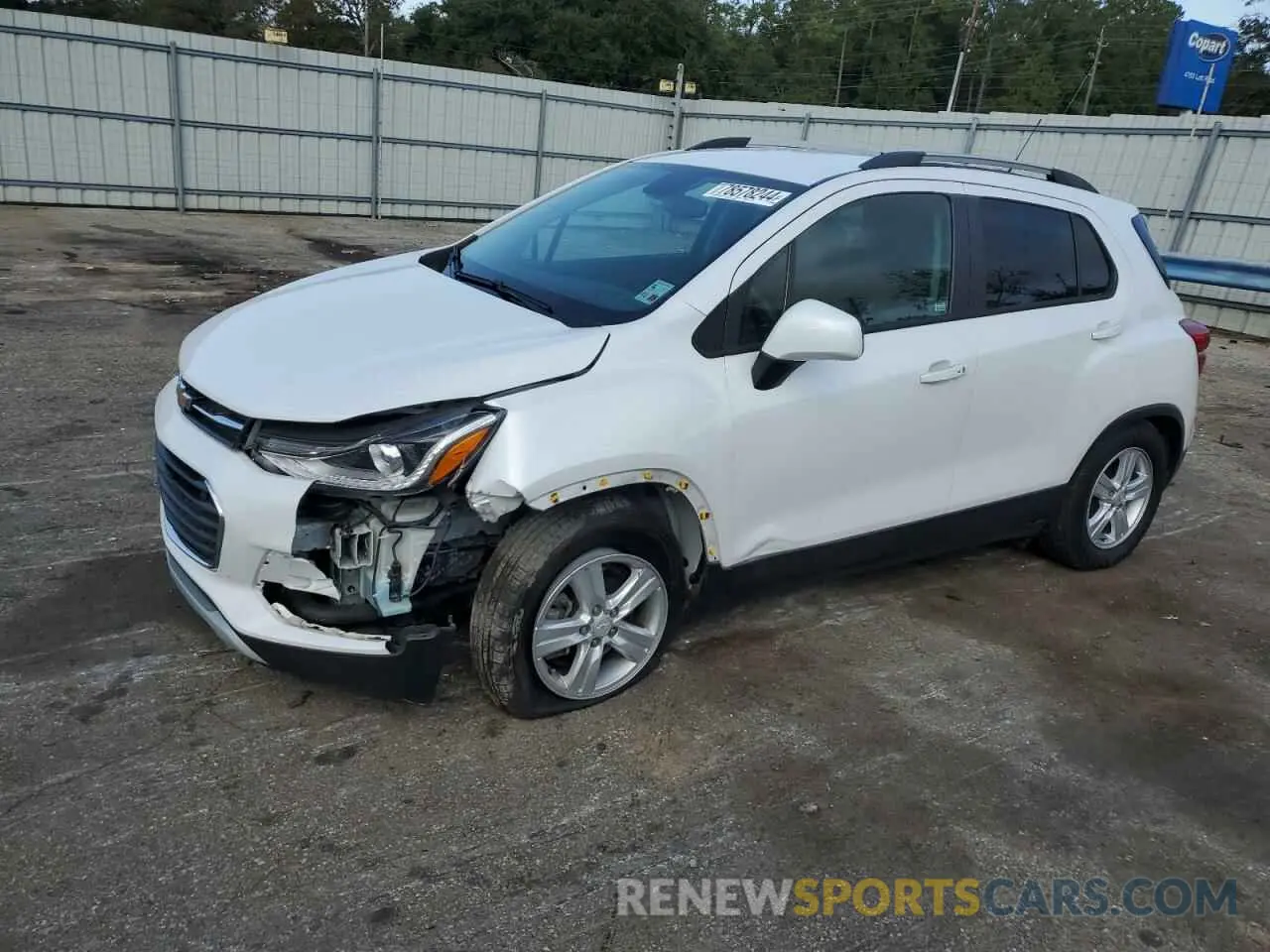 1 Photograph of a damaged car KL7CJLSB3MB314887 CHEVROLET TRAX 2021