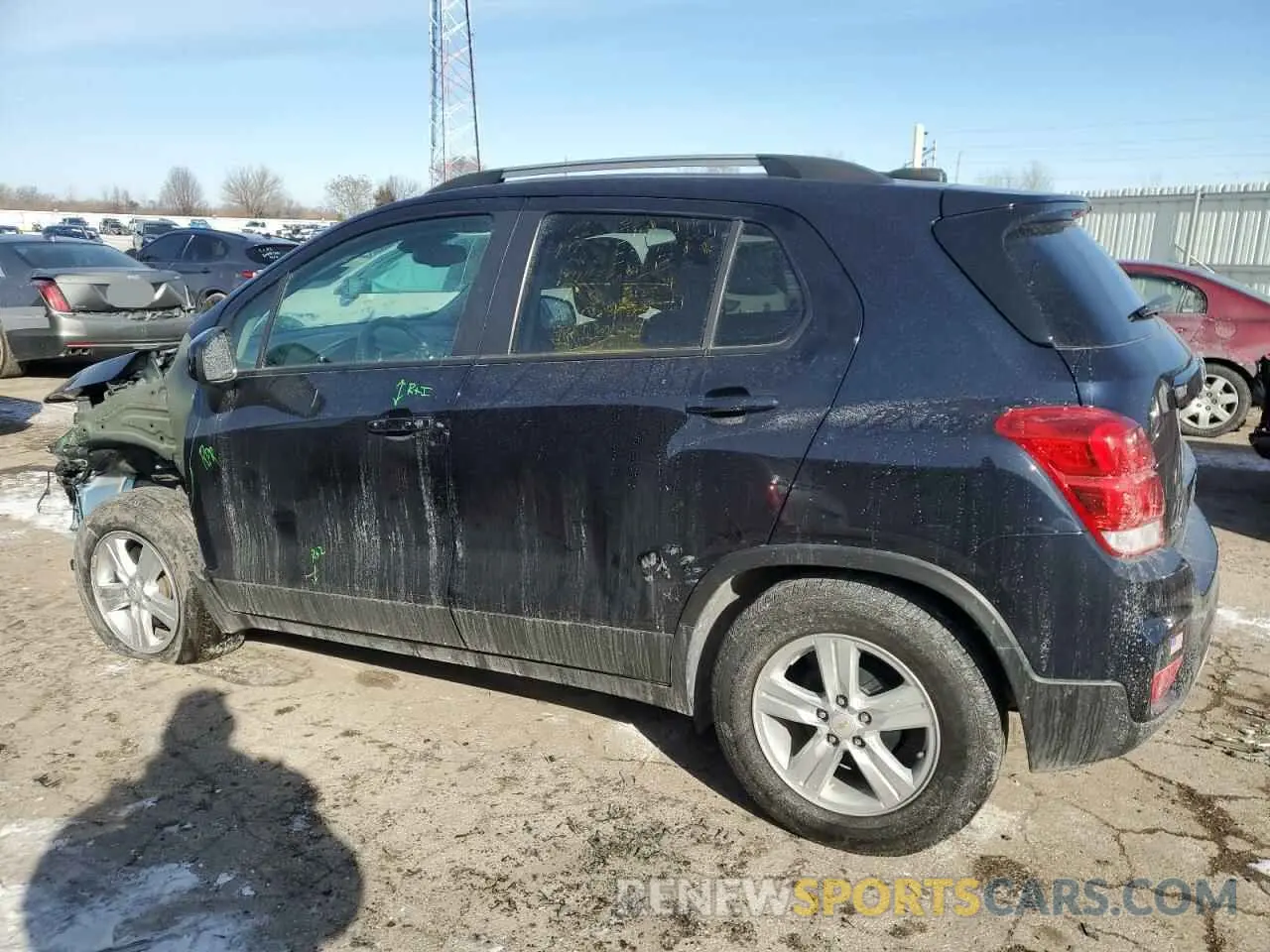 2 Photograph of a damaged car KL7CJLSB3MB329227 CHEVROLET TRAX 2021